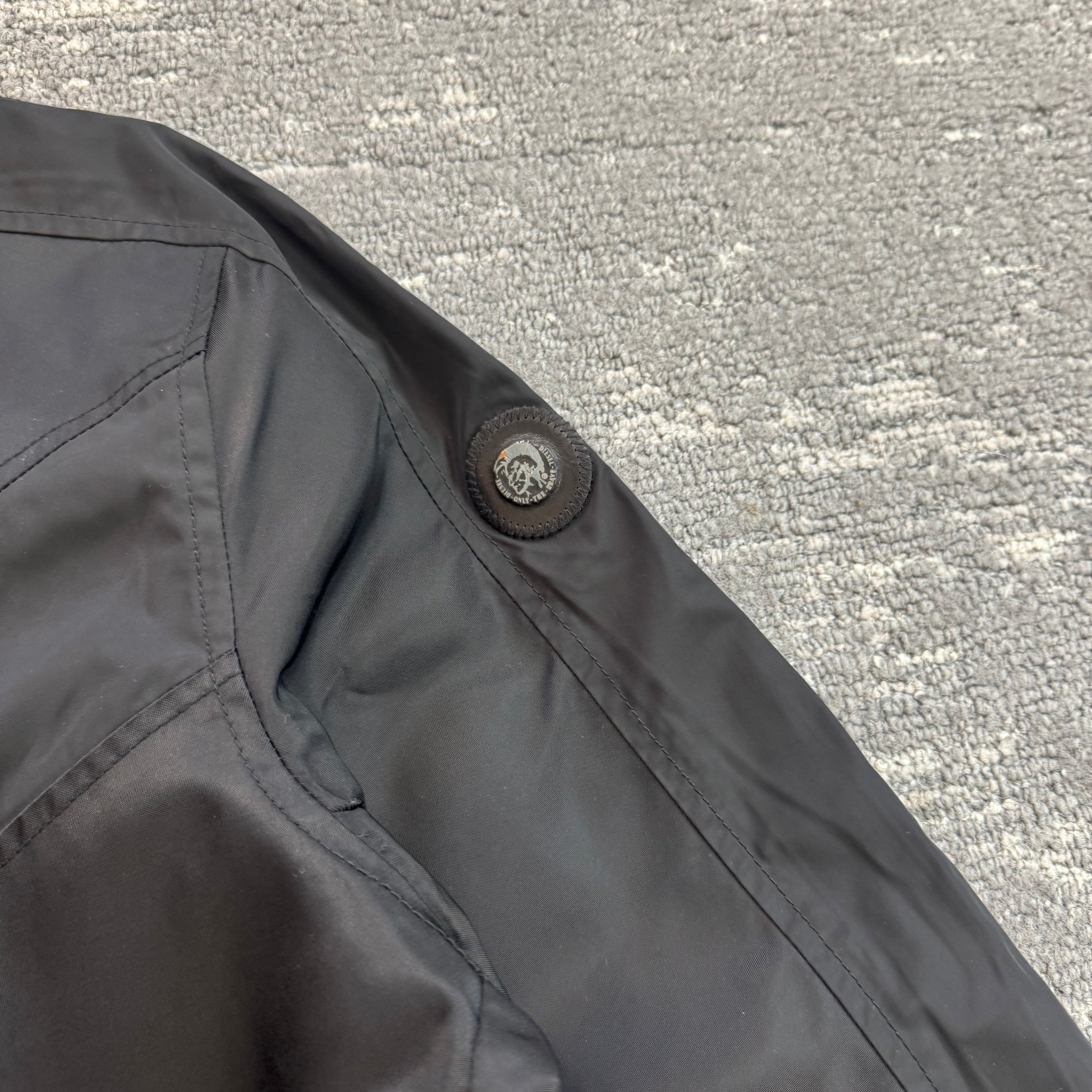 Diesel 2000's technical nylon fitted biker jacket (L)
