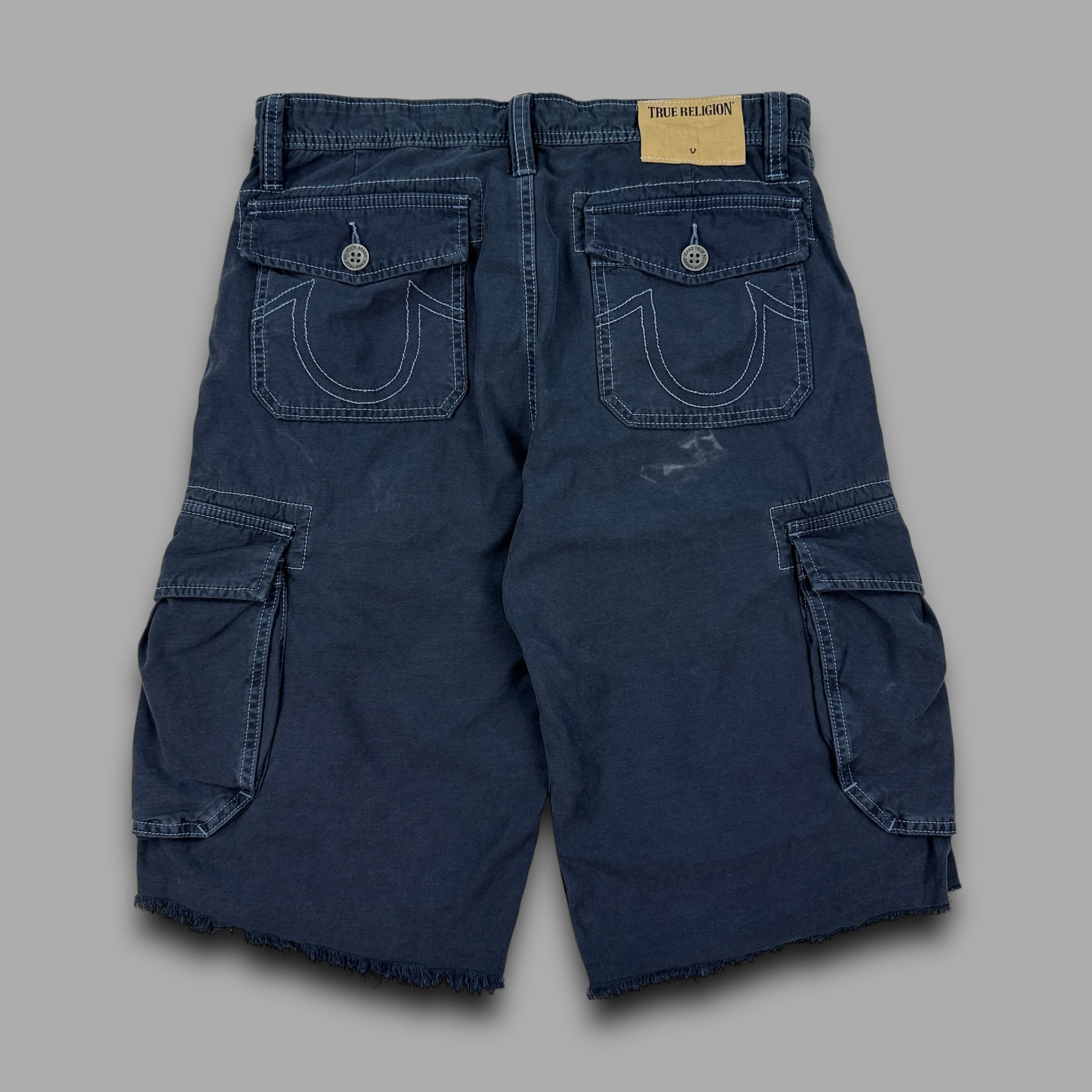 True religion 2000's embroidered baggy shorts (S)