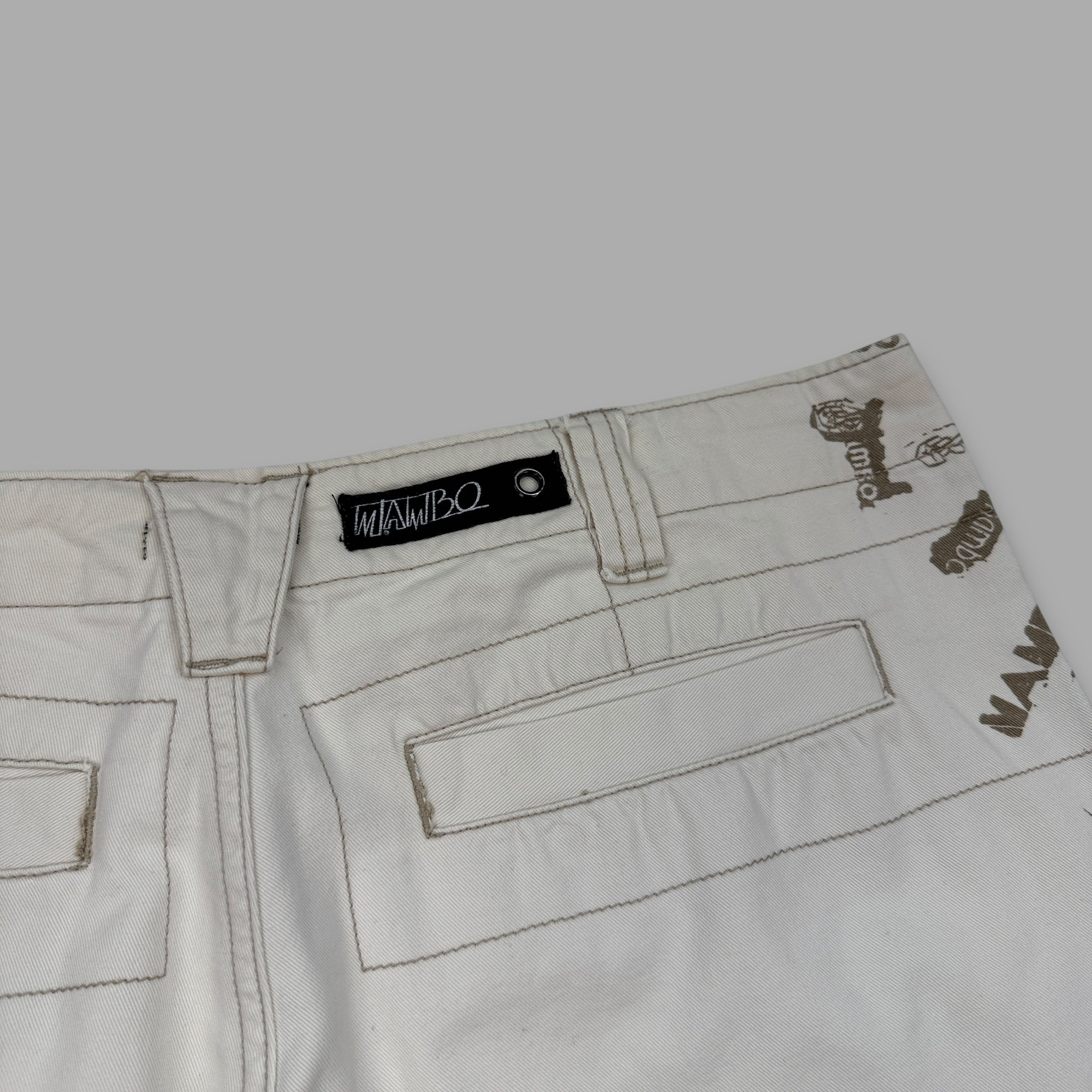 Mambo 2000's panelled baggy jean shorts (M)