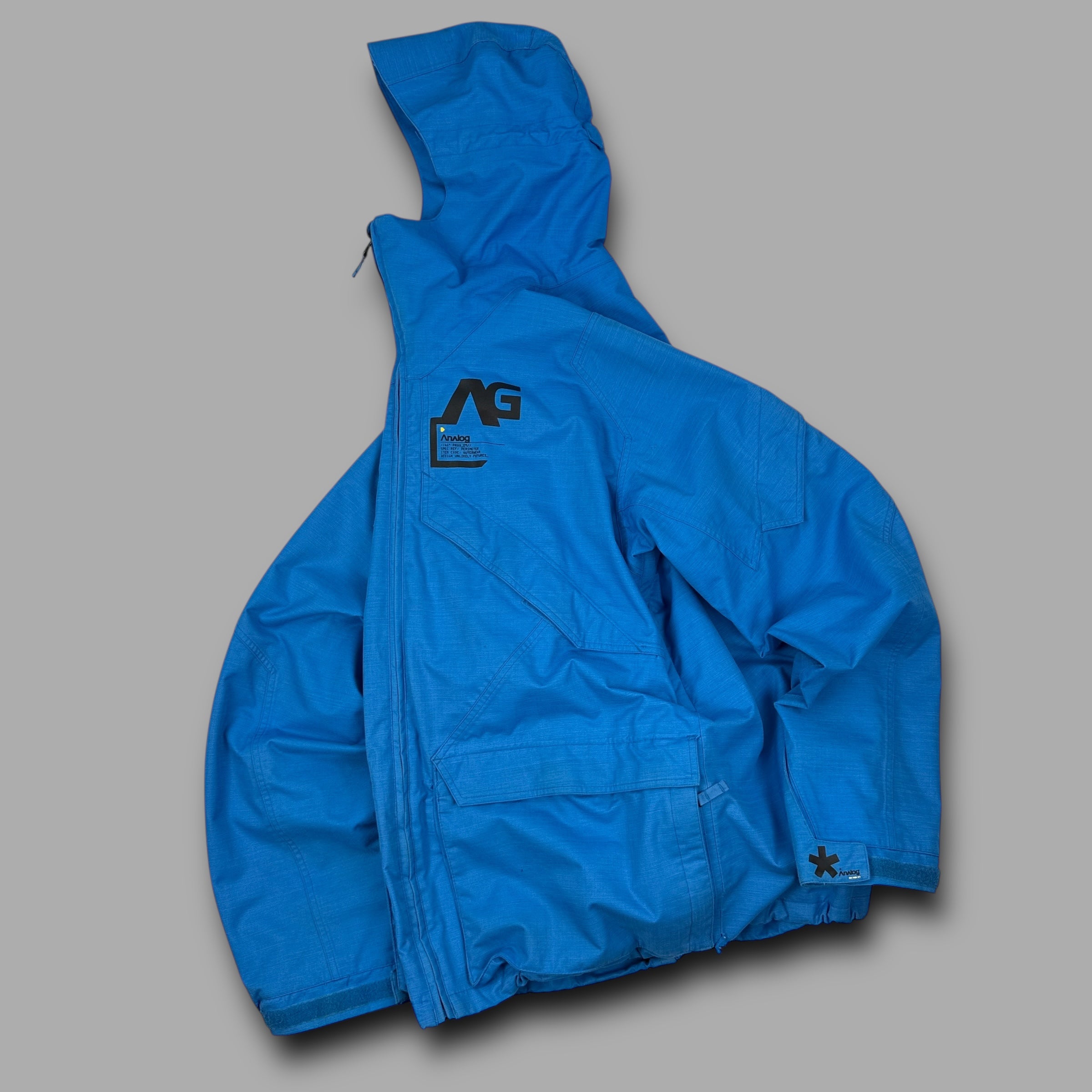 Burton analog 2000's technical multi-pocket panelled ski jacket (L)