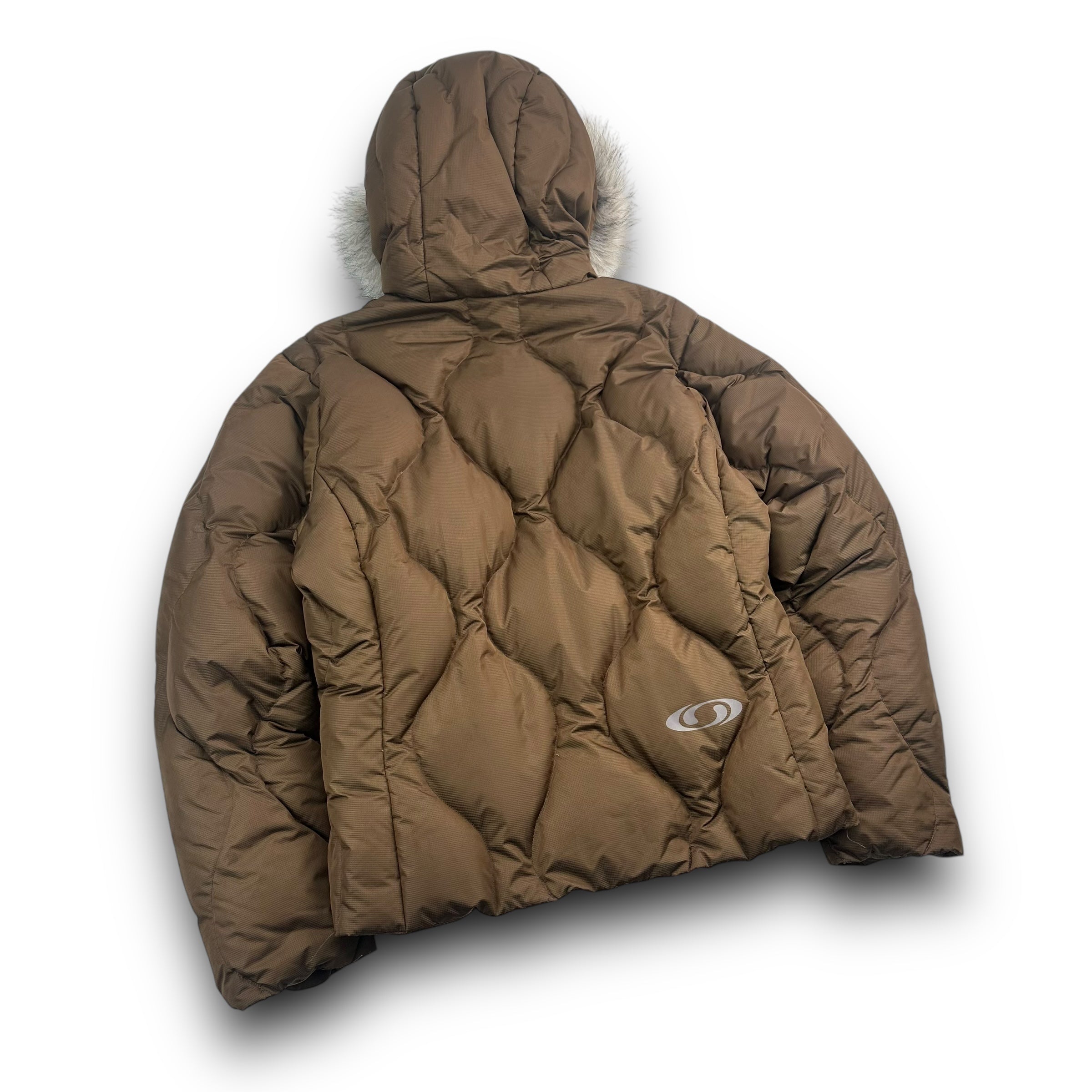 Salomon 2006 down-filled fur hood puffer jacket (S) wms