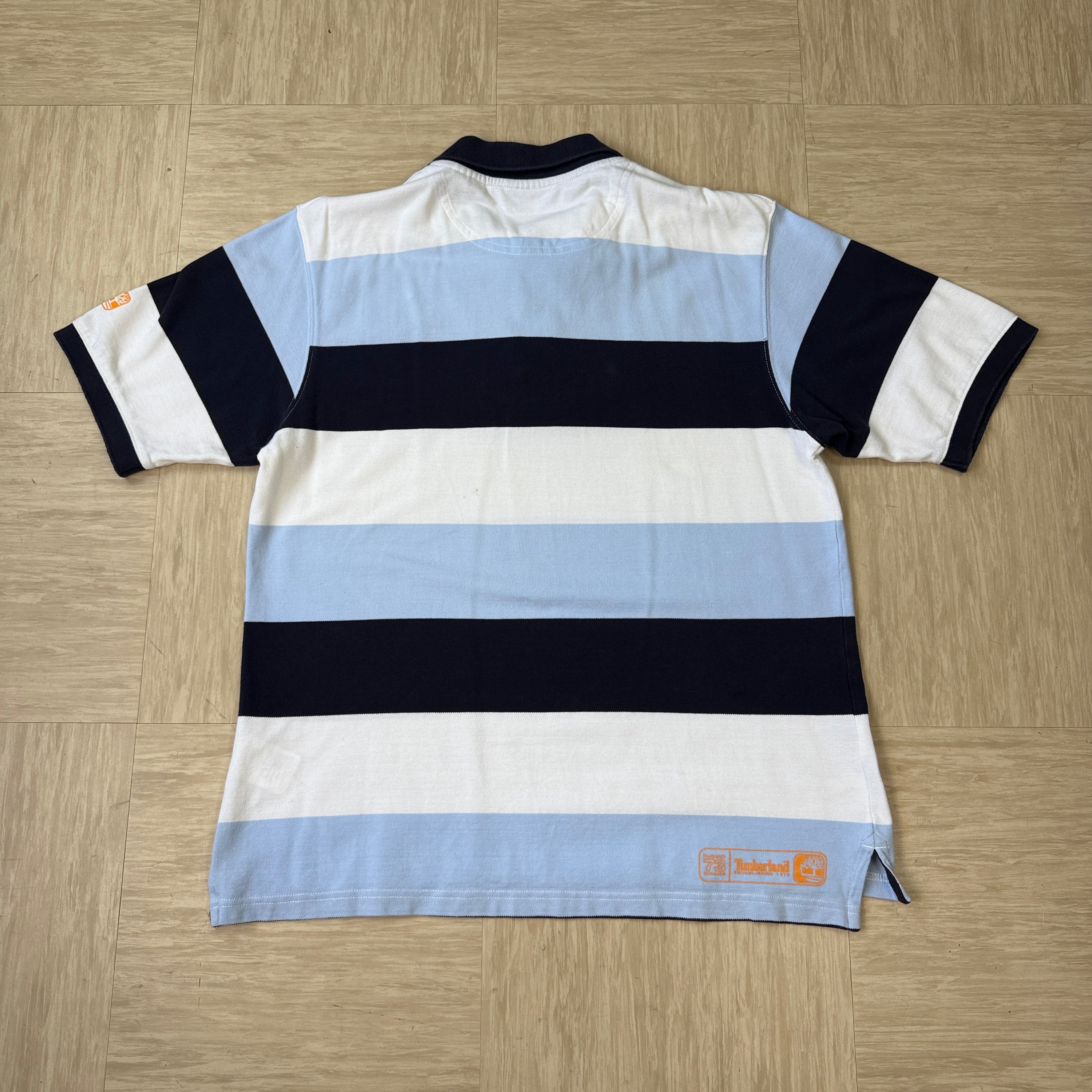 Timberland 2006 horizontal striped polo shirt (L)