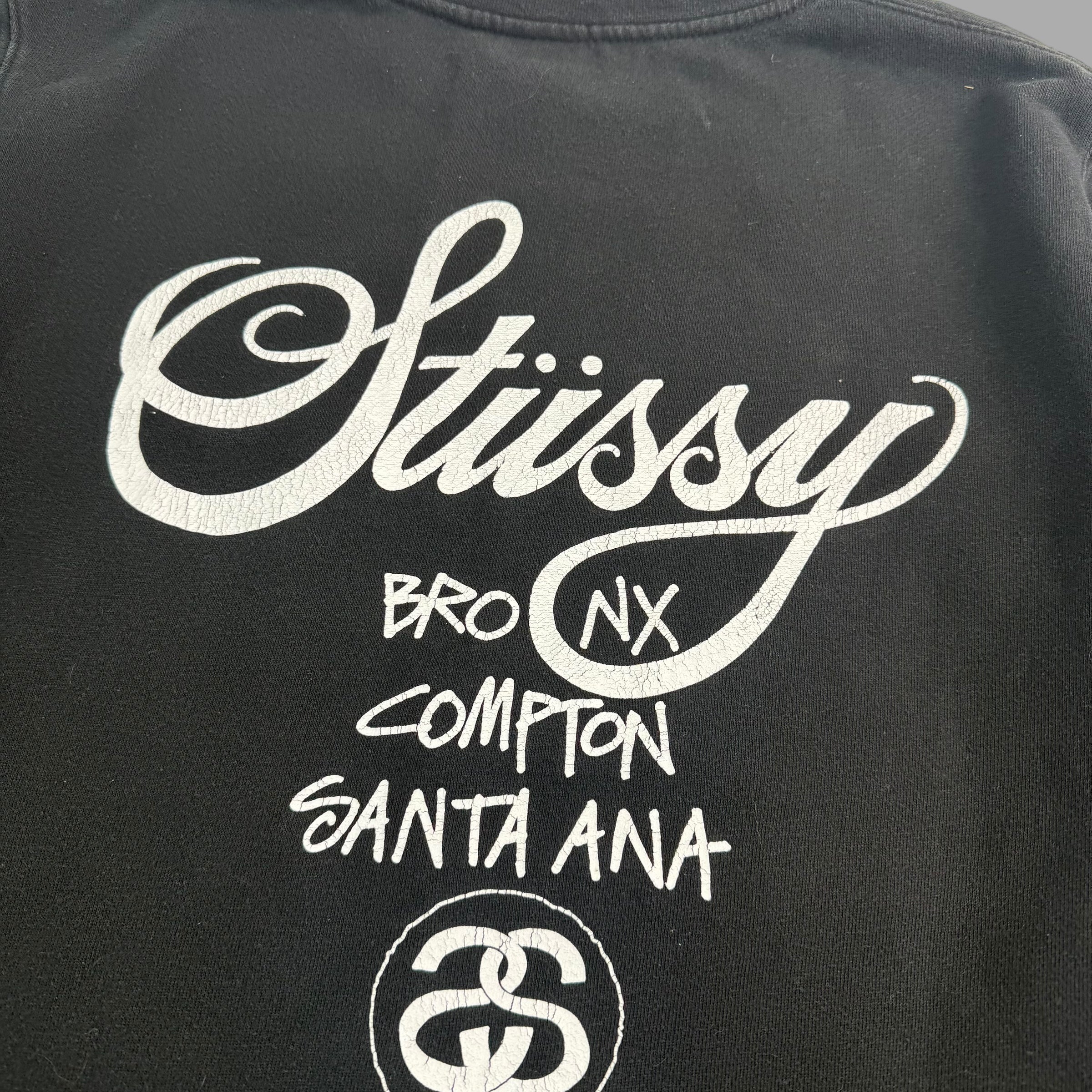 Stussy 2000's graphic spellout sweatshirt (L)