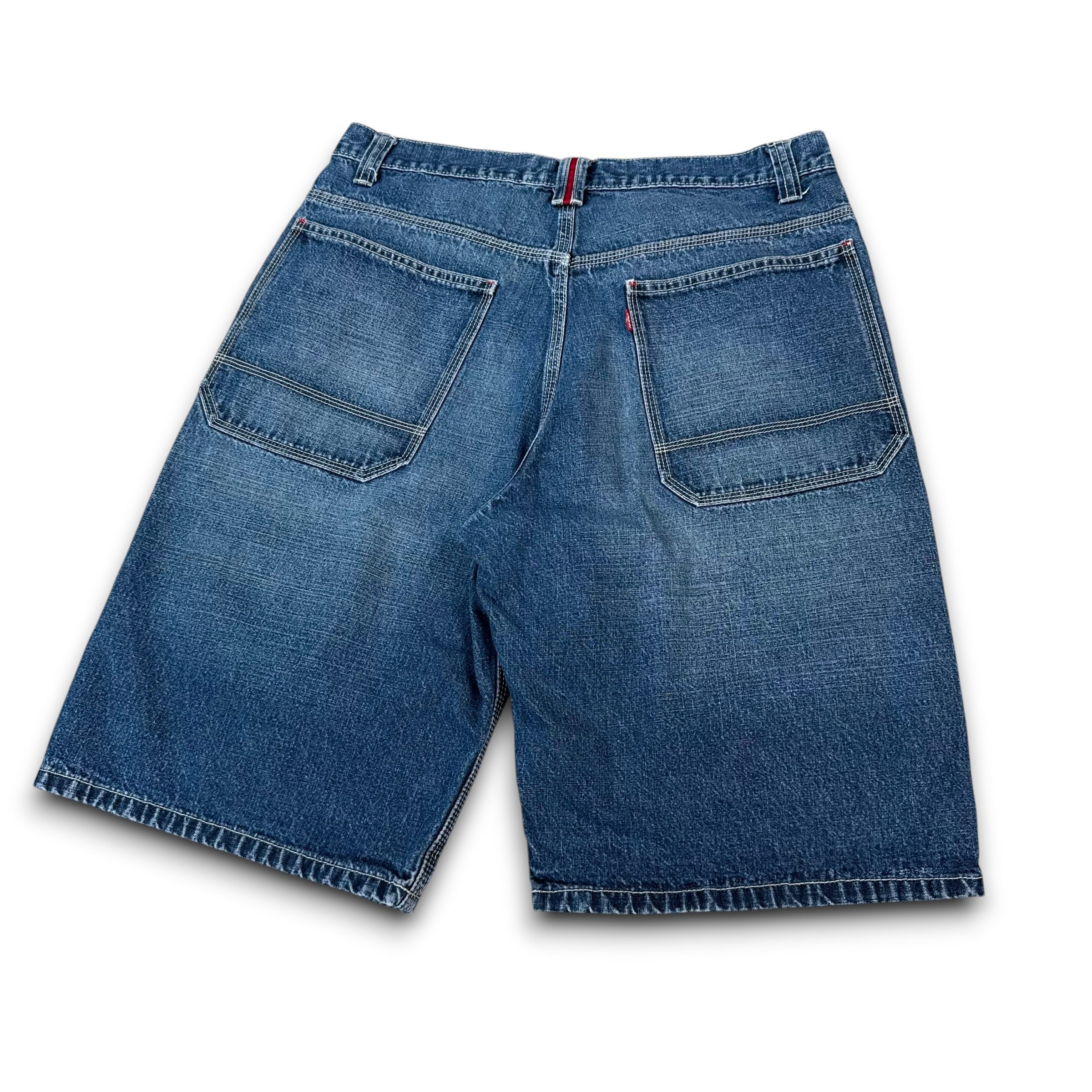 Levi's 2000's baggy denim contrast stitch worker shorts (M)