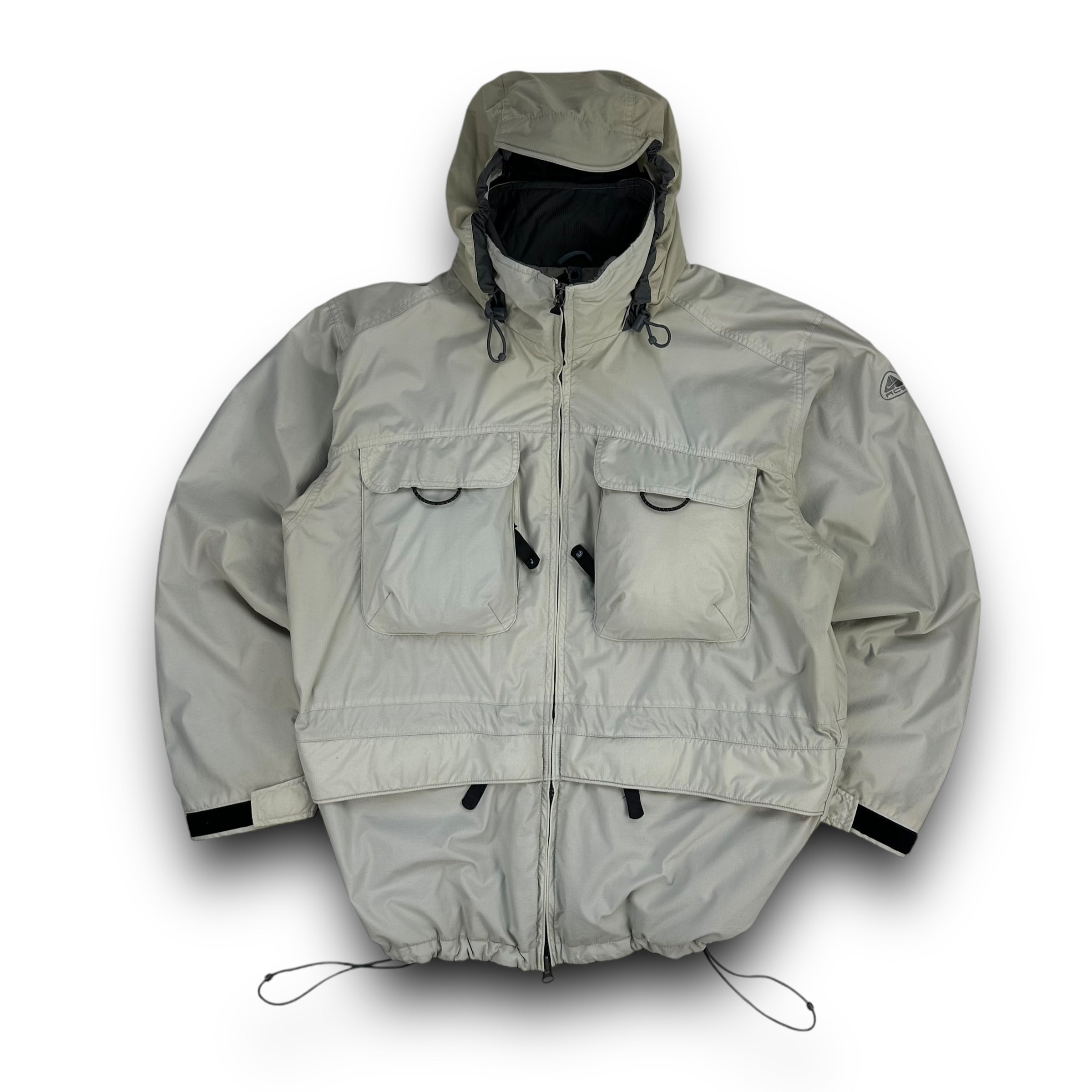 Nike ACG 2000s technical 3D multi-pocket ripstop ski jacket (L)