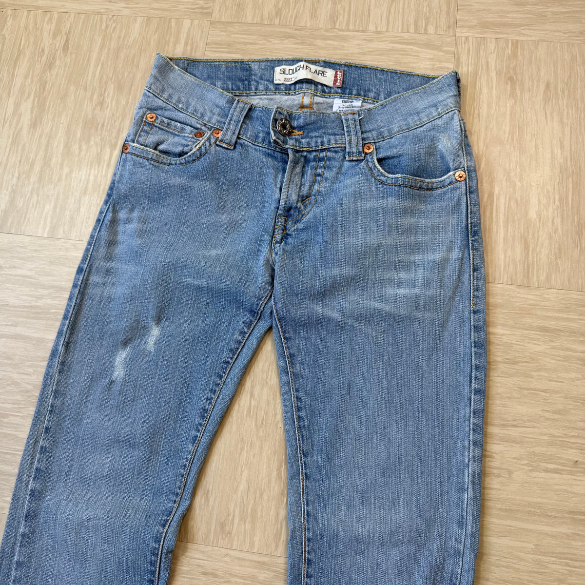 Levi 527 2000's slouch flare denim jeans (S)