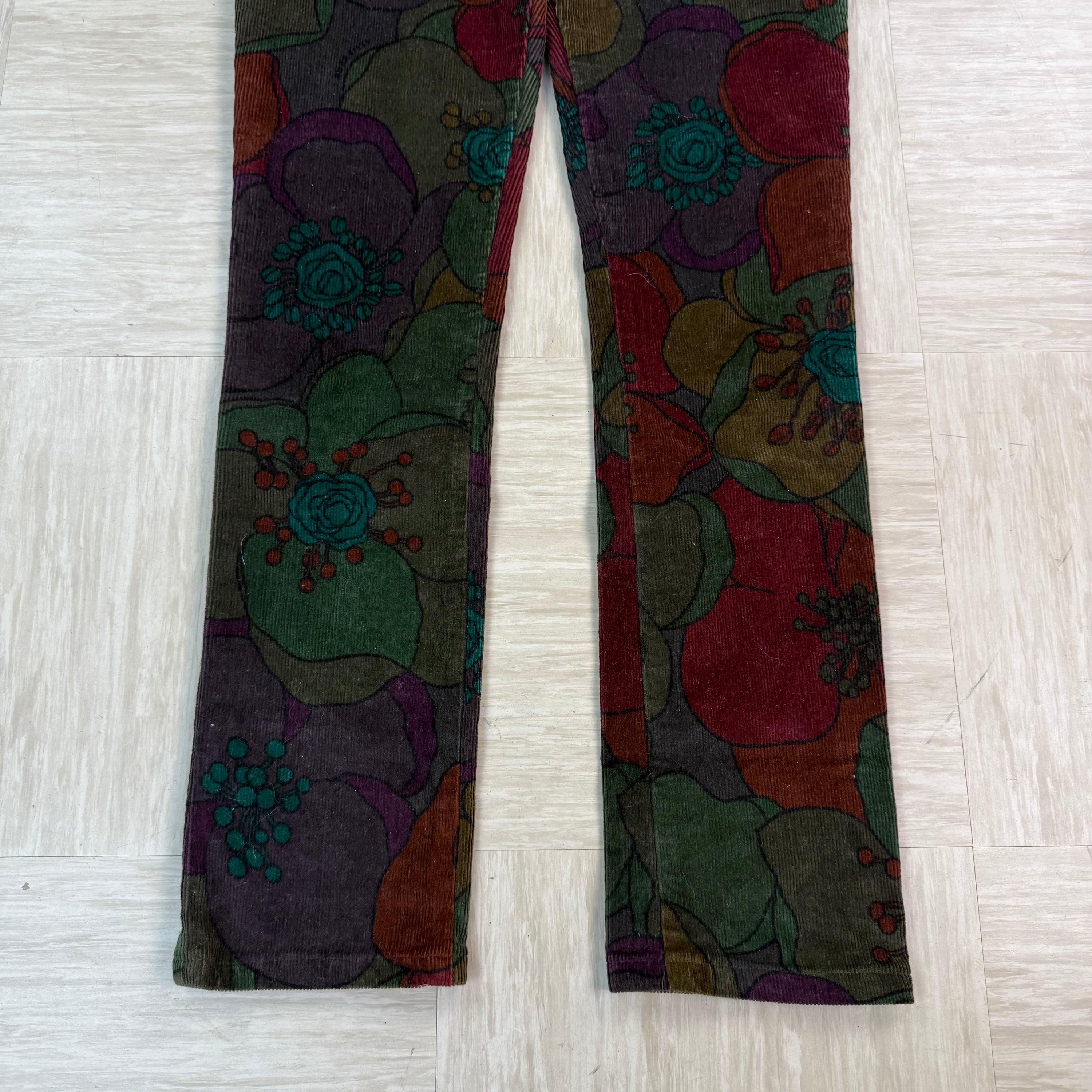 Miss sixty 2000's low Roxy corduroy pattered jeans (XS) wms