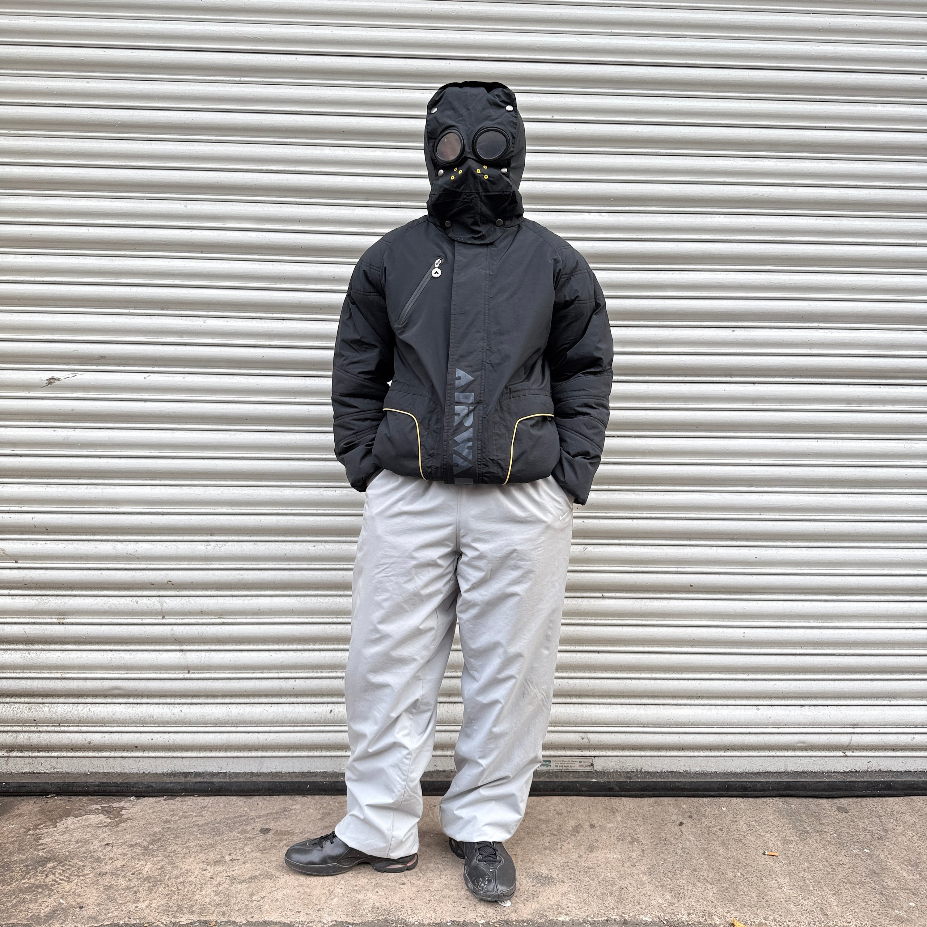 vintage airwalk goggle mask jacket Airwalk 2000's technical nuclear goggle jacket (S) – Uppernostril
