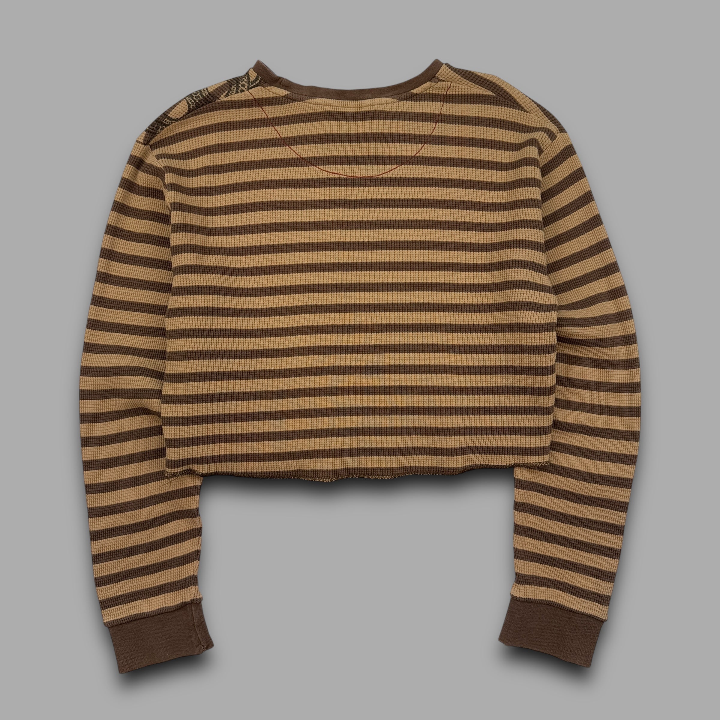 Billabong 2000's cropped spellout striped long sleeve (S)