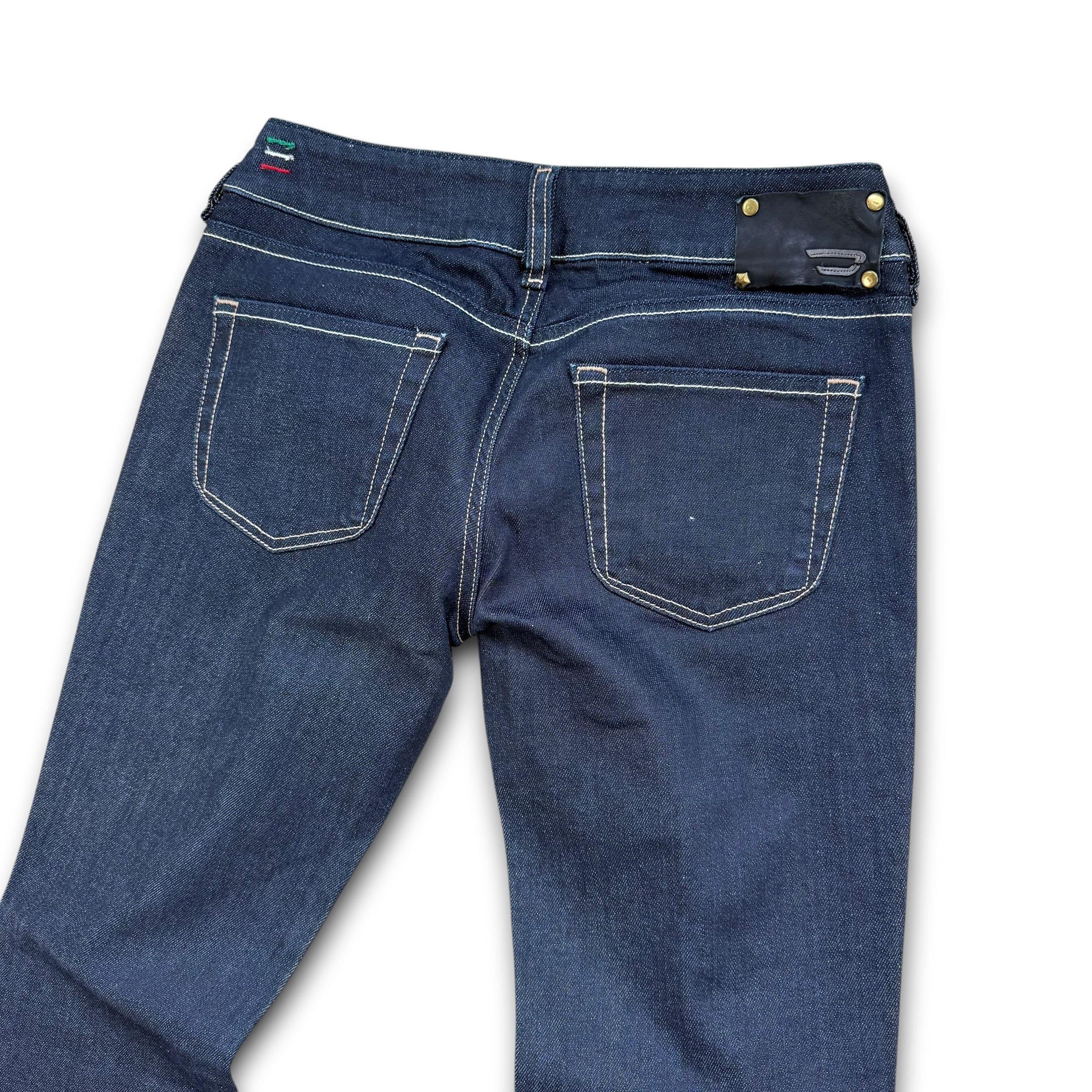 Diesel louvely 2000's dark denim fitted flare jeans (S-M)