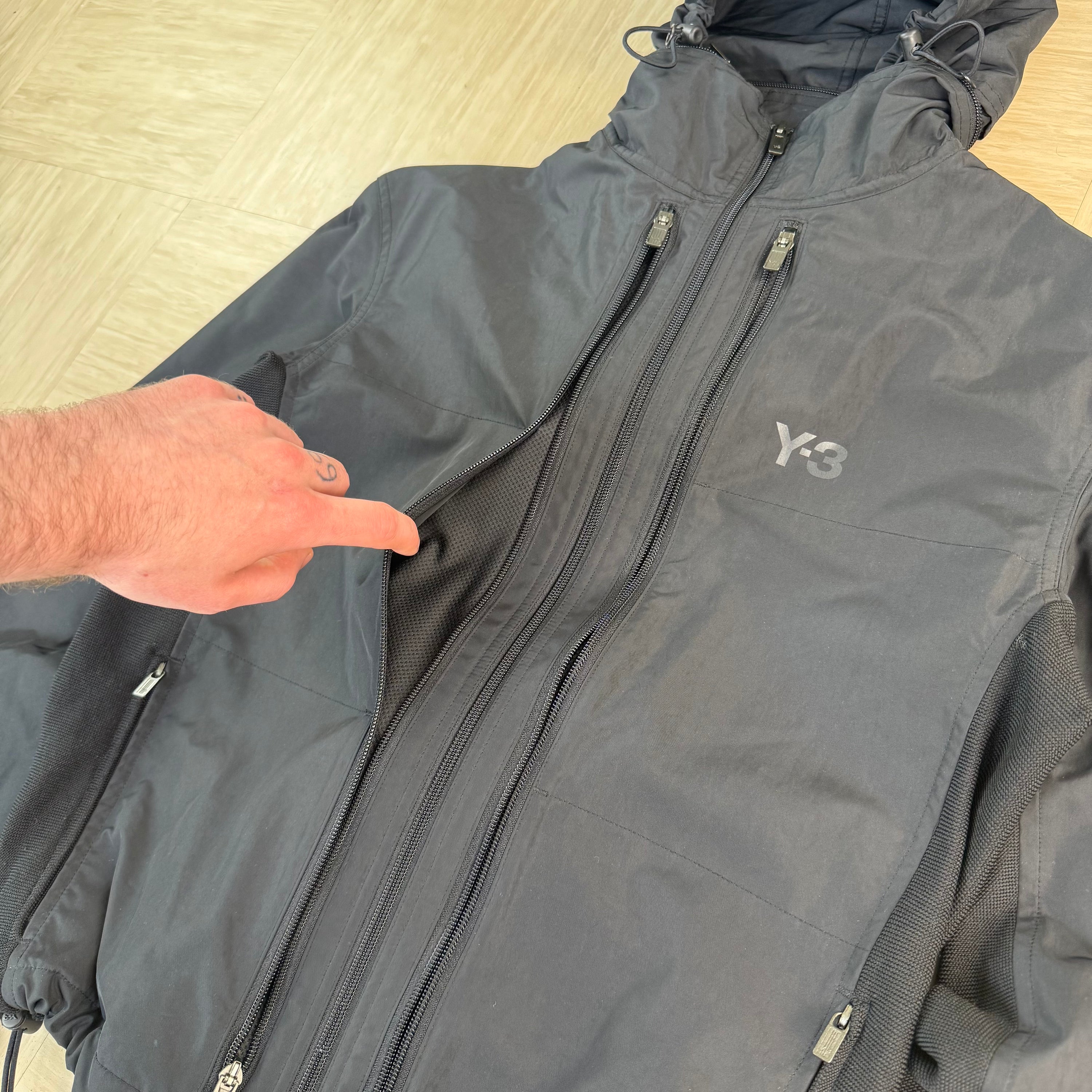 Adidas x Yohji Yamamoto sample 2000's technical hidden pocket Y3 jacket (M)
