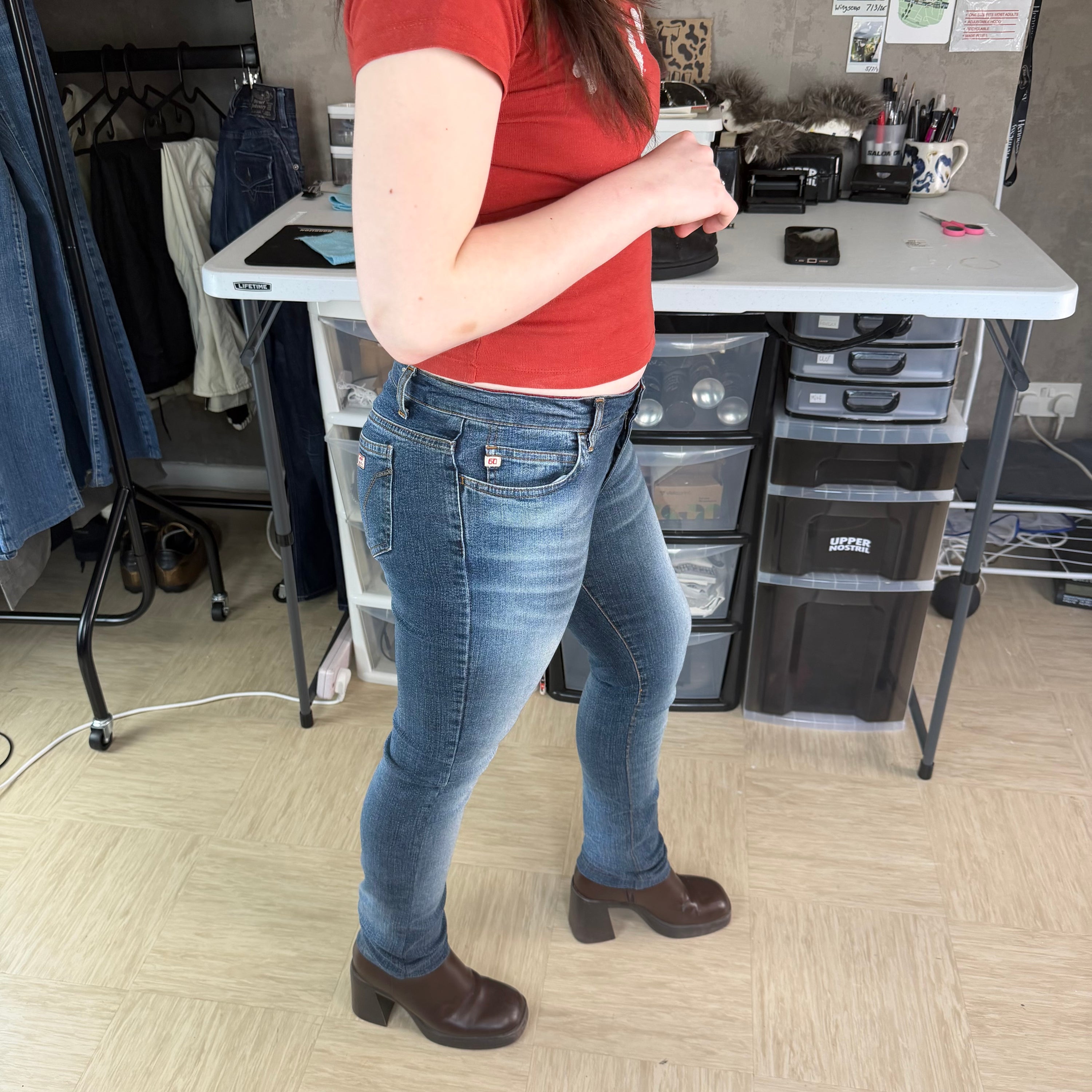 Miss sixty 2000's super tommy denim straight leg jeans (M)