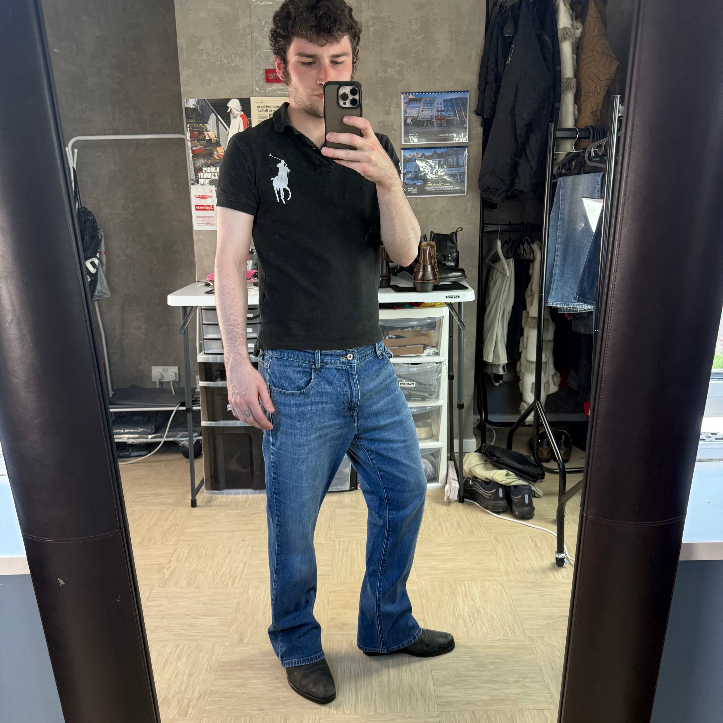Levi's 2000's denim bootcut jeans (S)