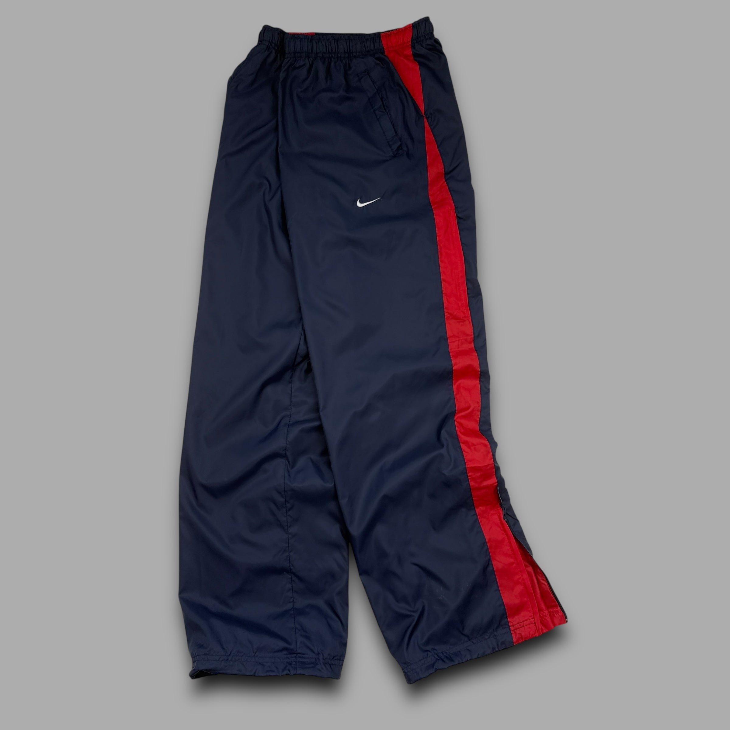 Nike 2000's baggy wide leg track bottoms (S)