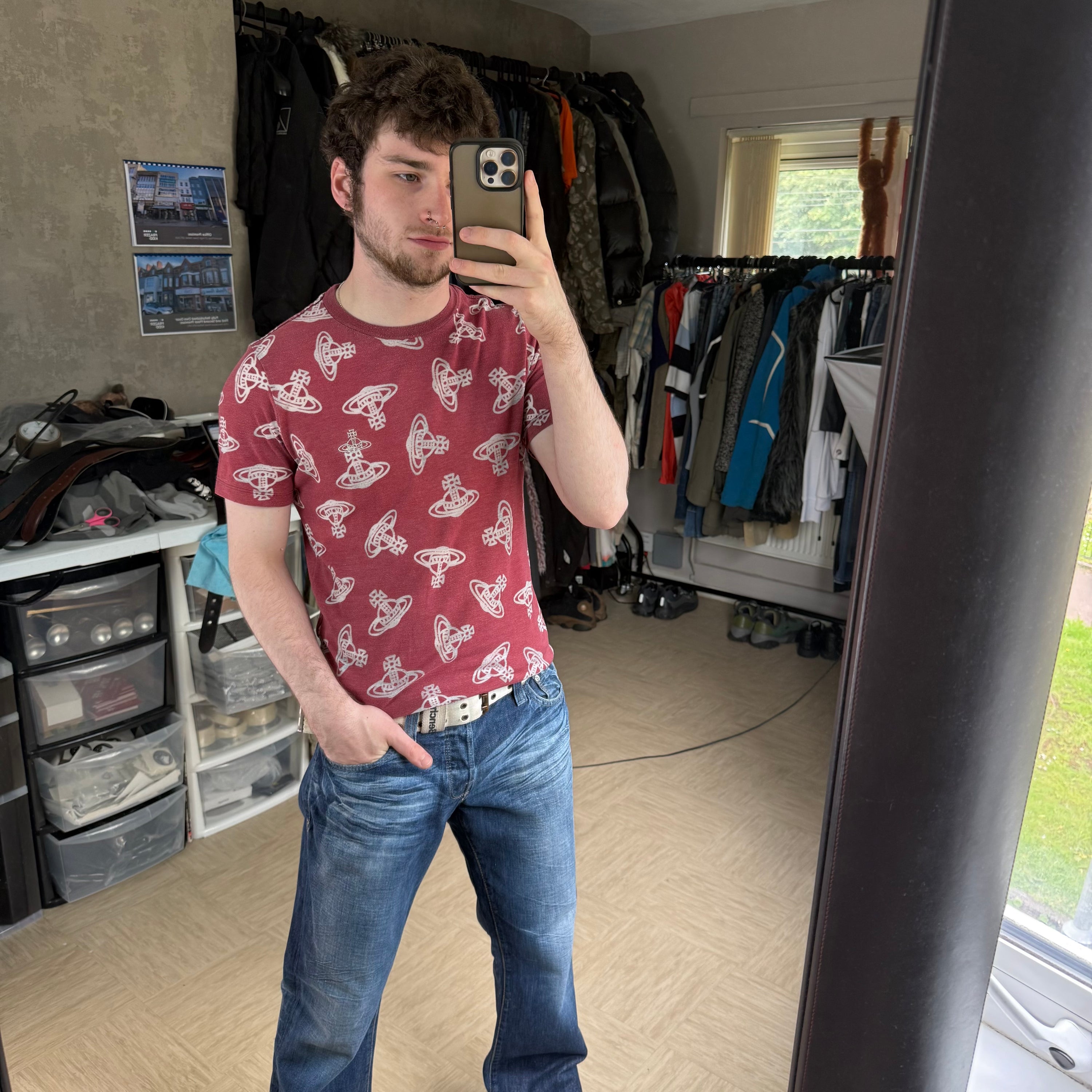 Vivienne Westwood 2000's graphic monogram orb tee (S)