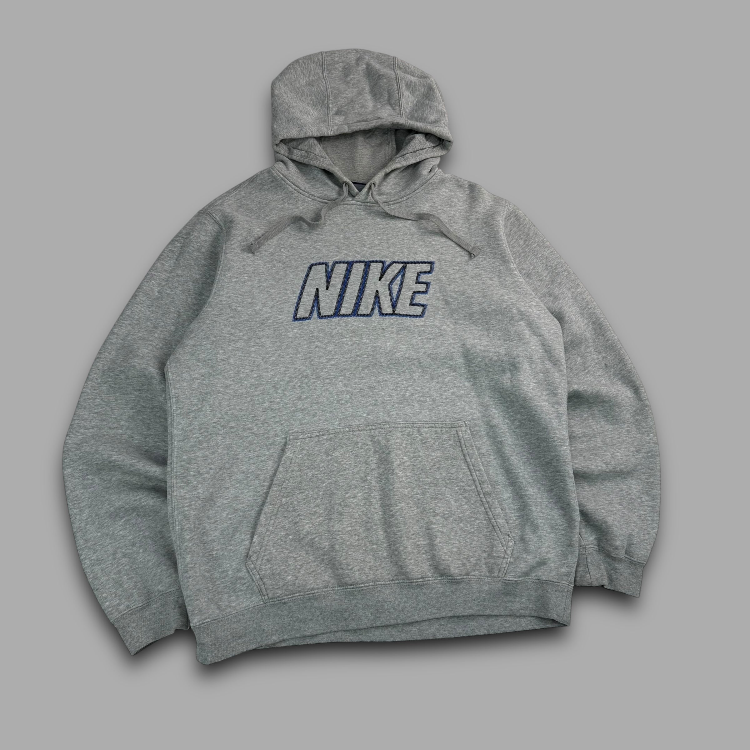 Nike 2000's spellout embroidered club hoodie (M)