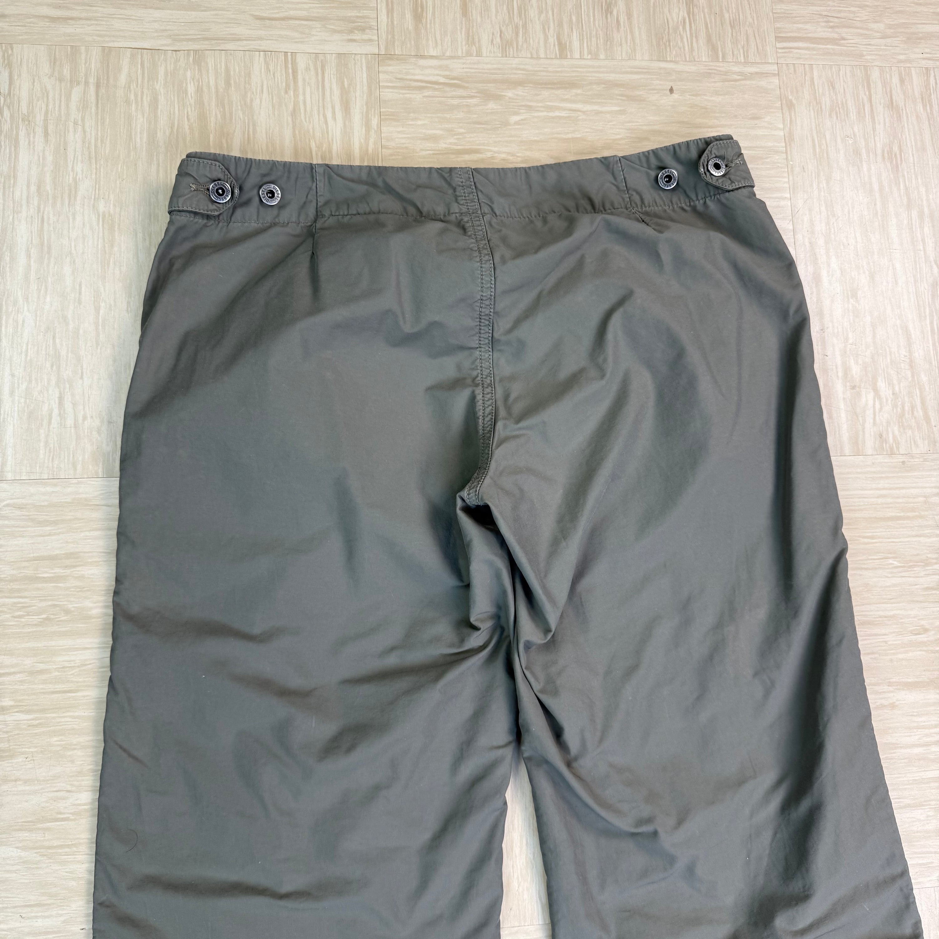 Diesel 2000's technical nylon baggy bottoms (S)