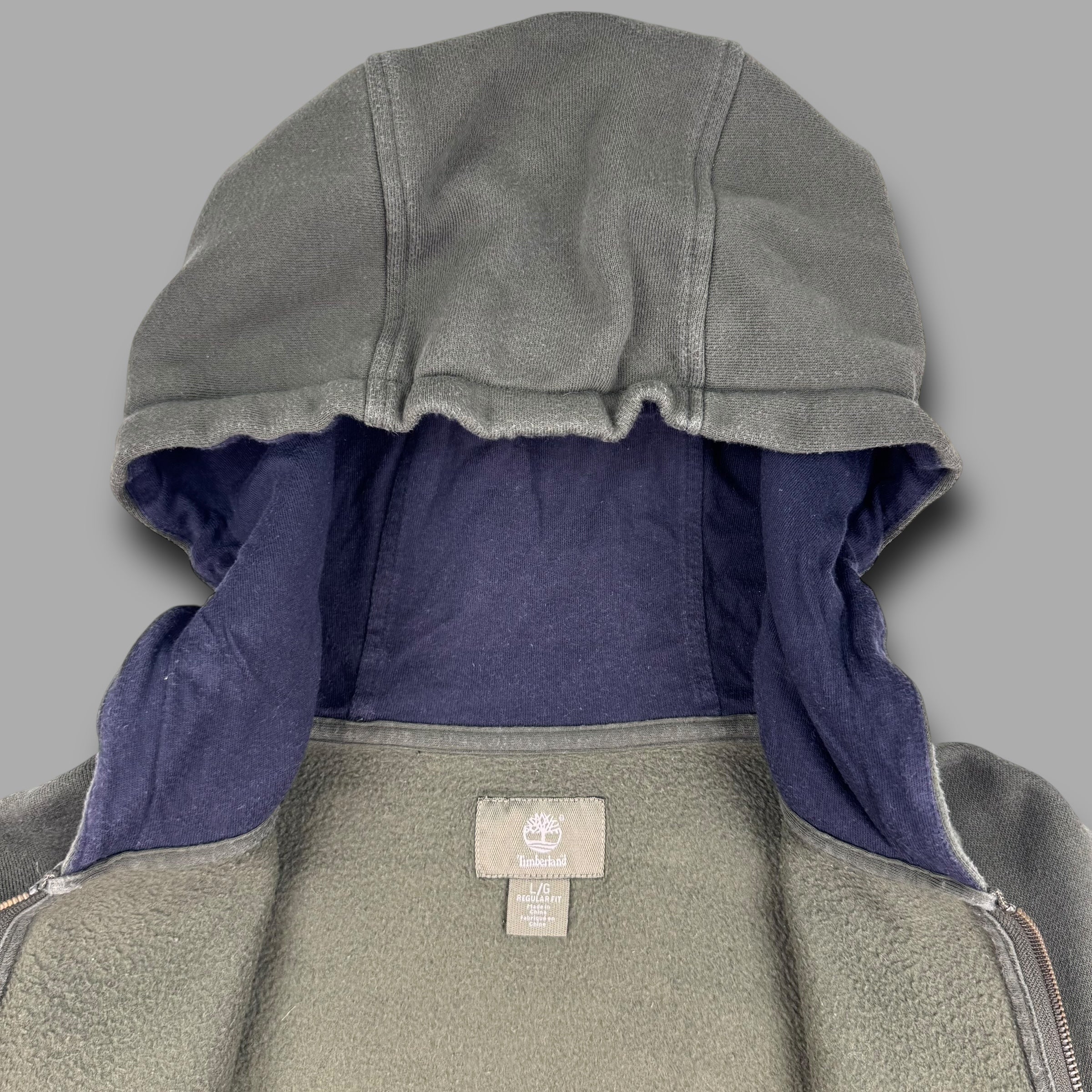 Timberland 2013 zip up embroidered hoodie (L)