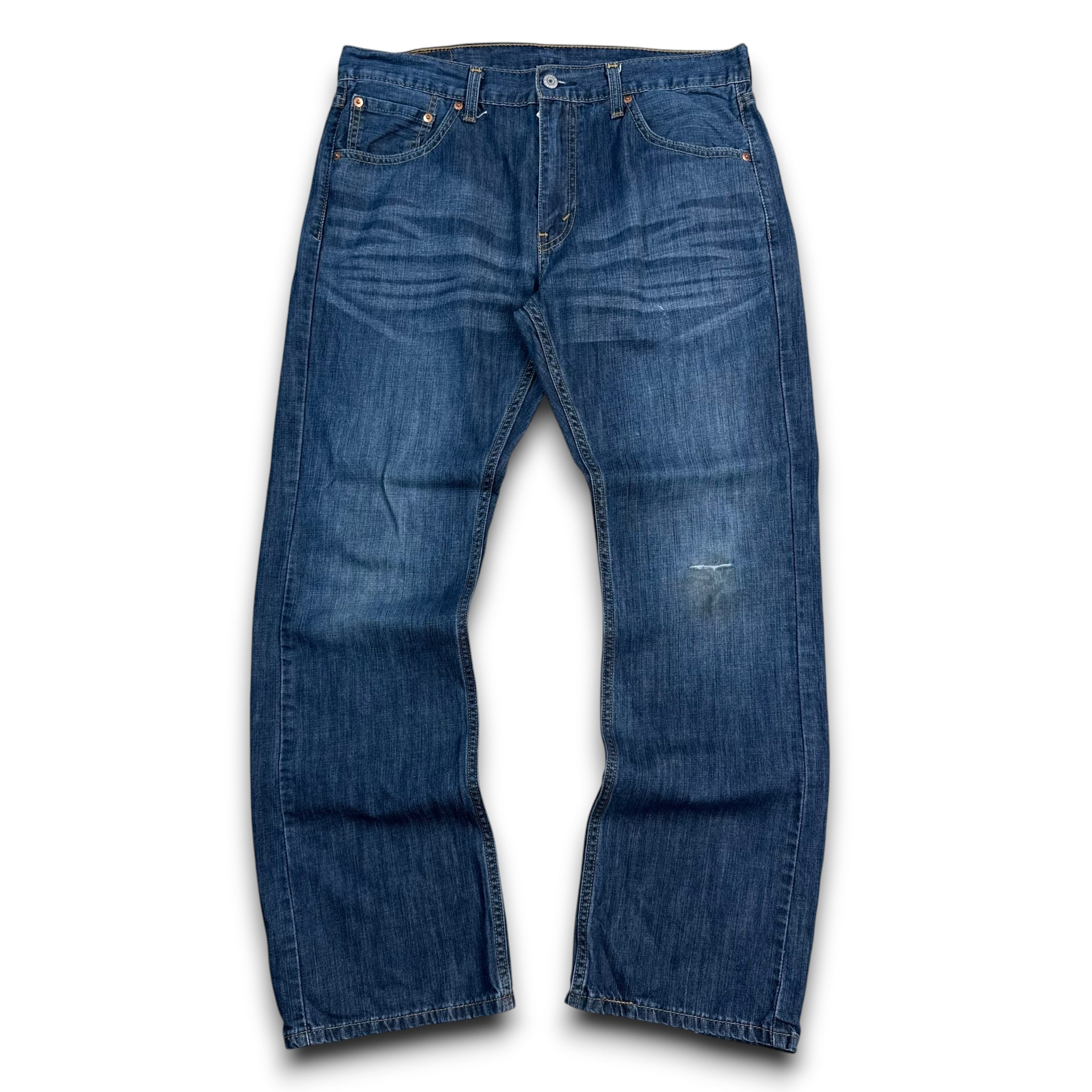 Levi's 527 2000's distressed faded denim bootcut jeans (S)