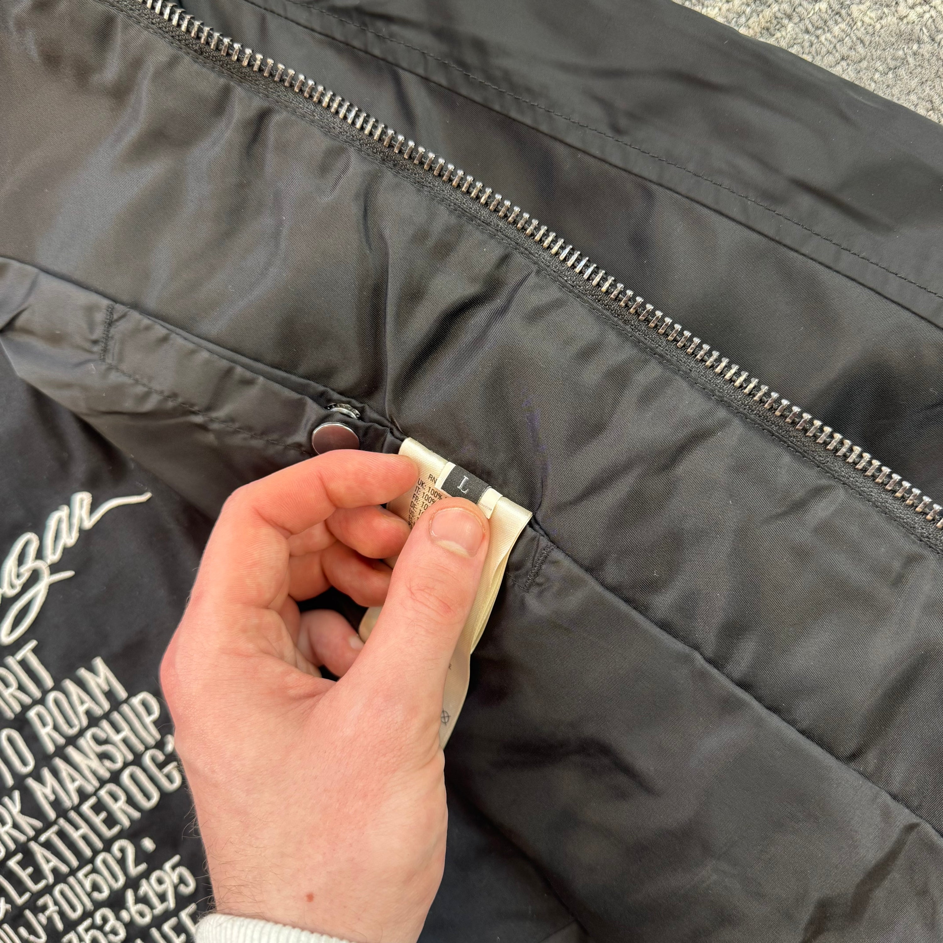 Diesel 2000's technical nylon fitted biker jacket (L)