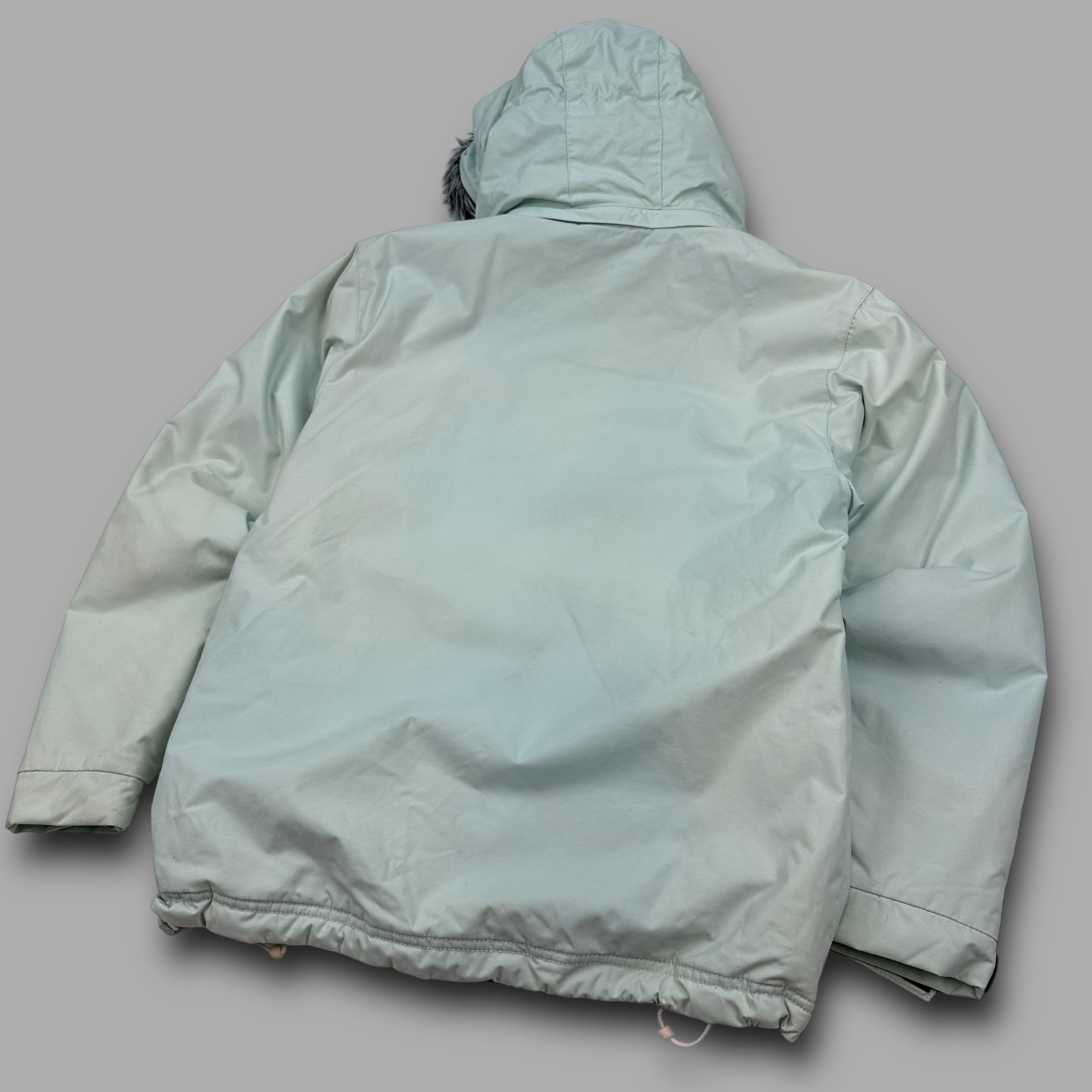 Billabong 2000's technical panelled fur hood ski jacket (XL) wms