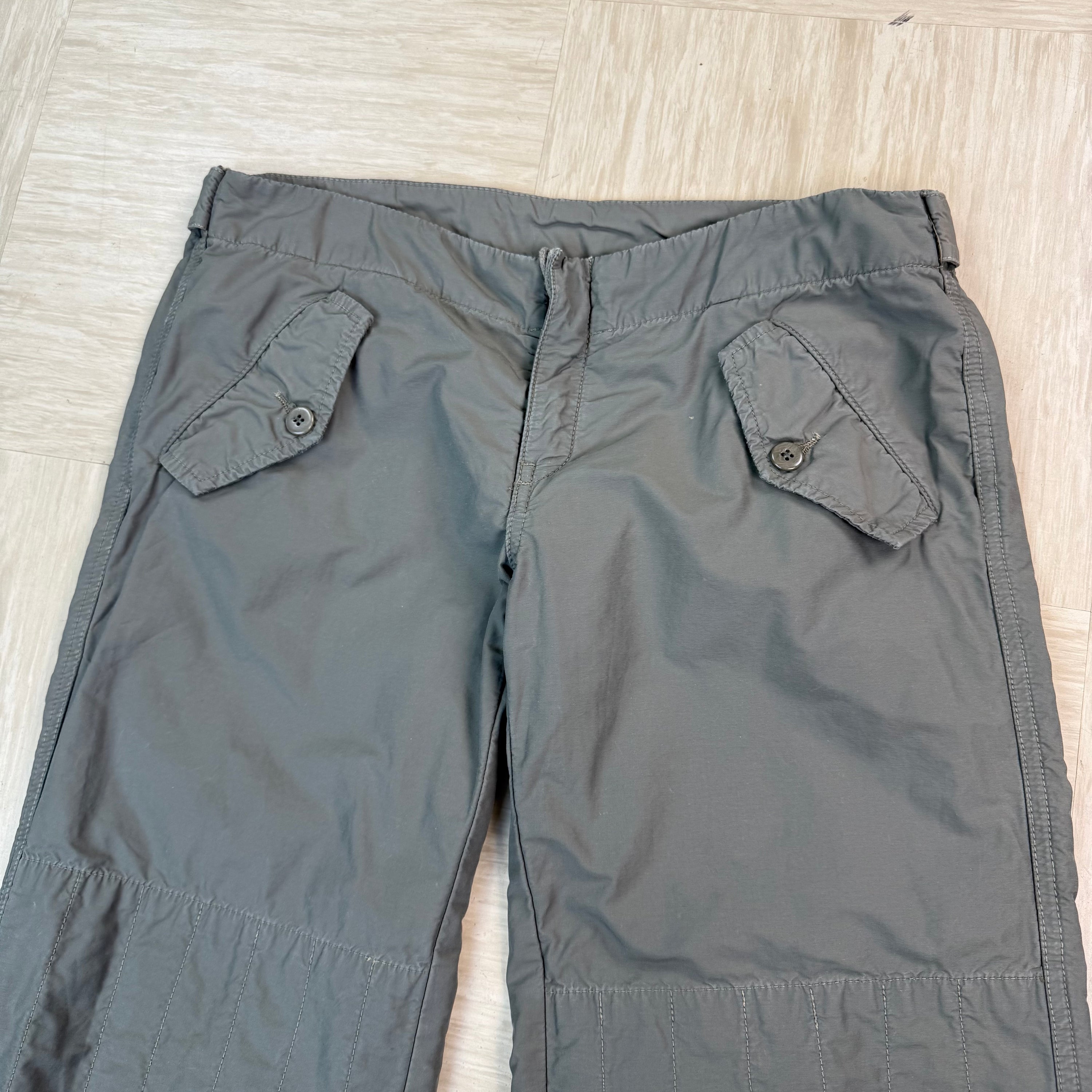 Diesel 2000's technical nylon baggy bottoms (S)