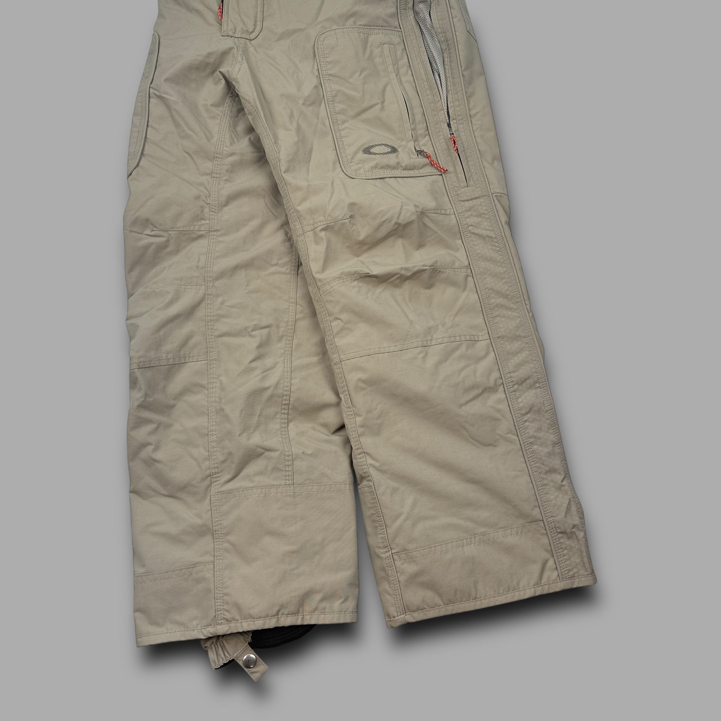 Oakley software 2000's technical baggy wide leg contrast stitch ski sallopettes (S)