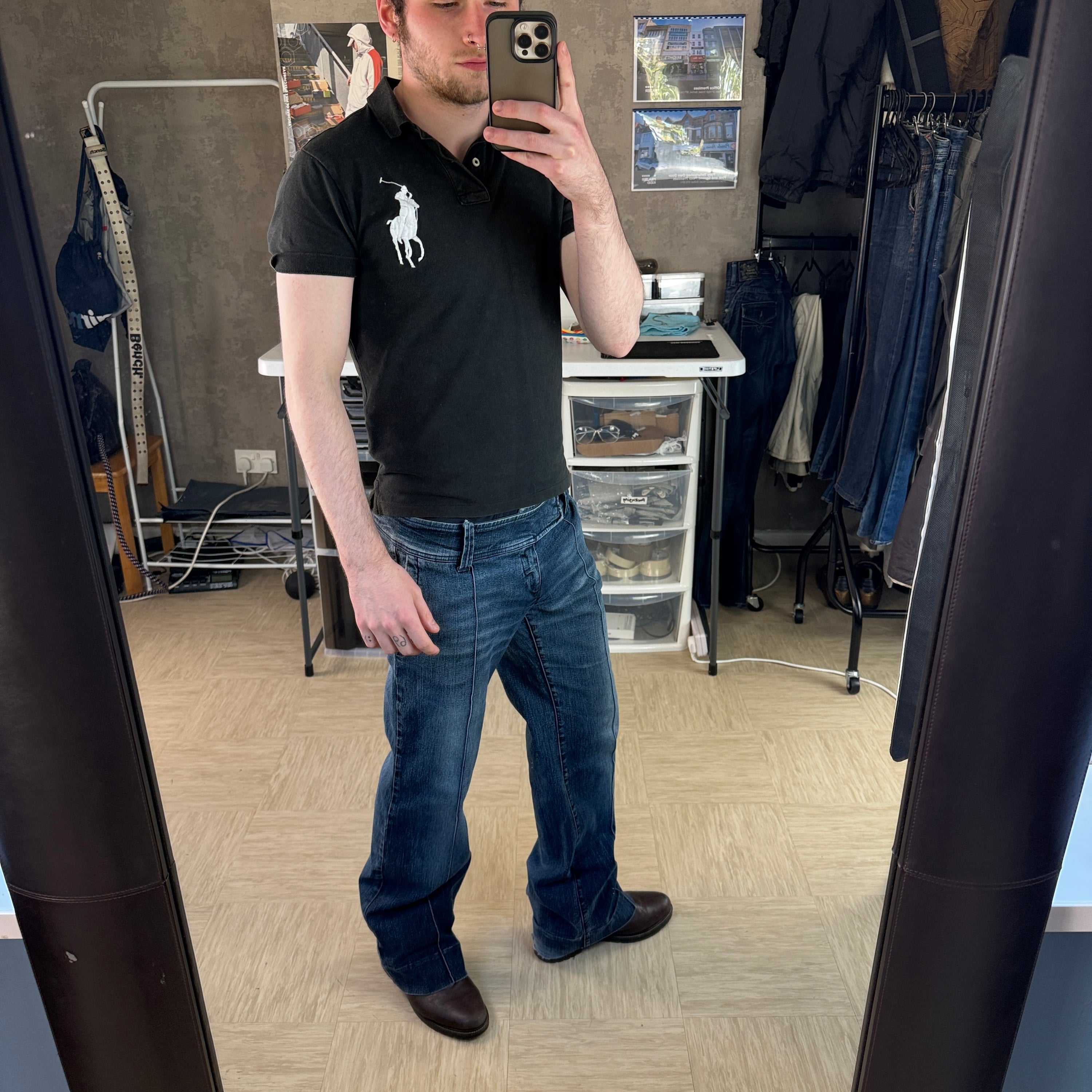 Miss sixty 2000's relaxed bootcut denim jeans (S-M)
