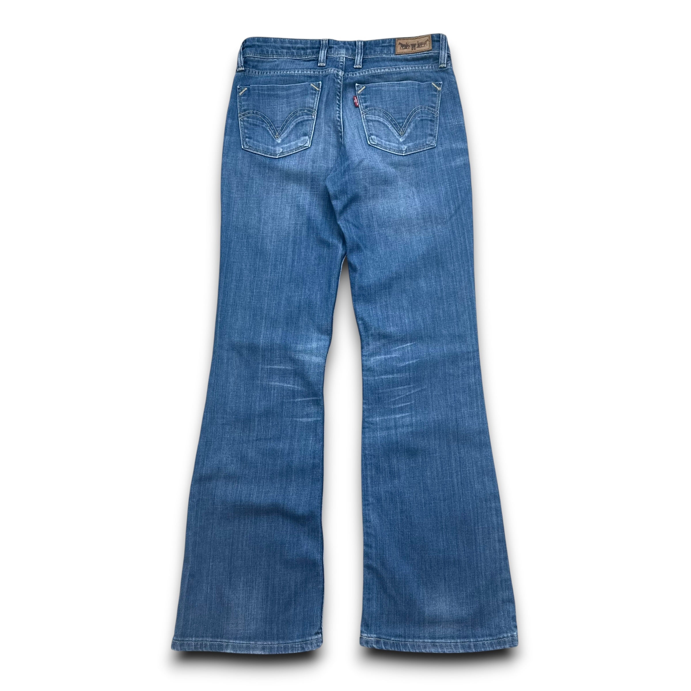 Levi's 629 2000's faded washed denim bootcut jeans (XS)