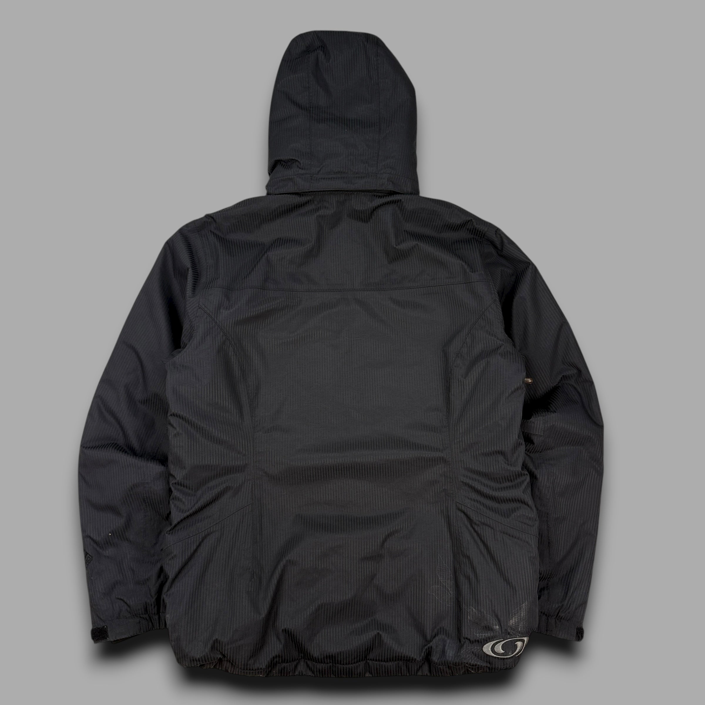 Salomon 2009 technical pinstripe multi-pocket vented ski jacket (XL) wms