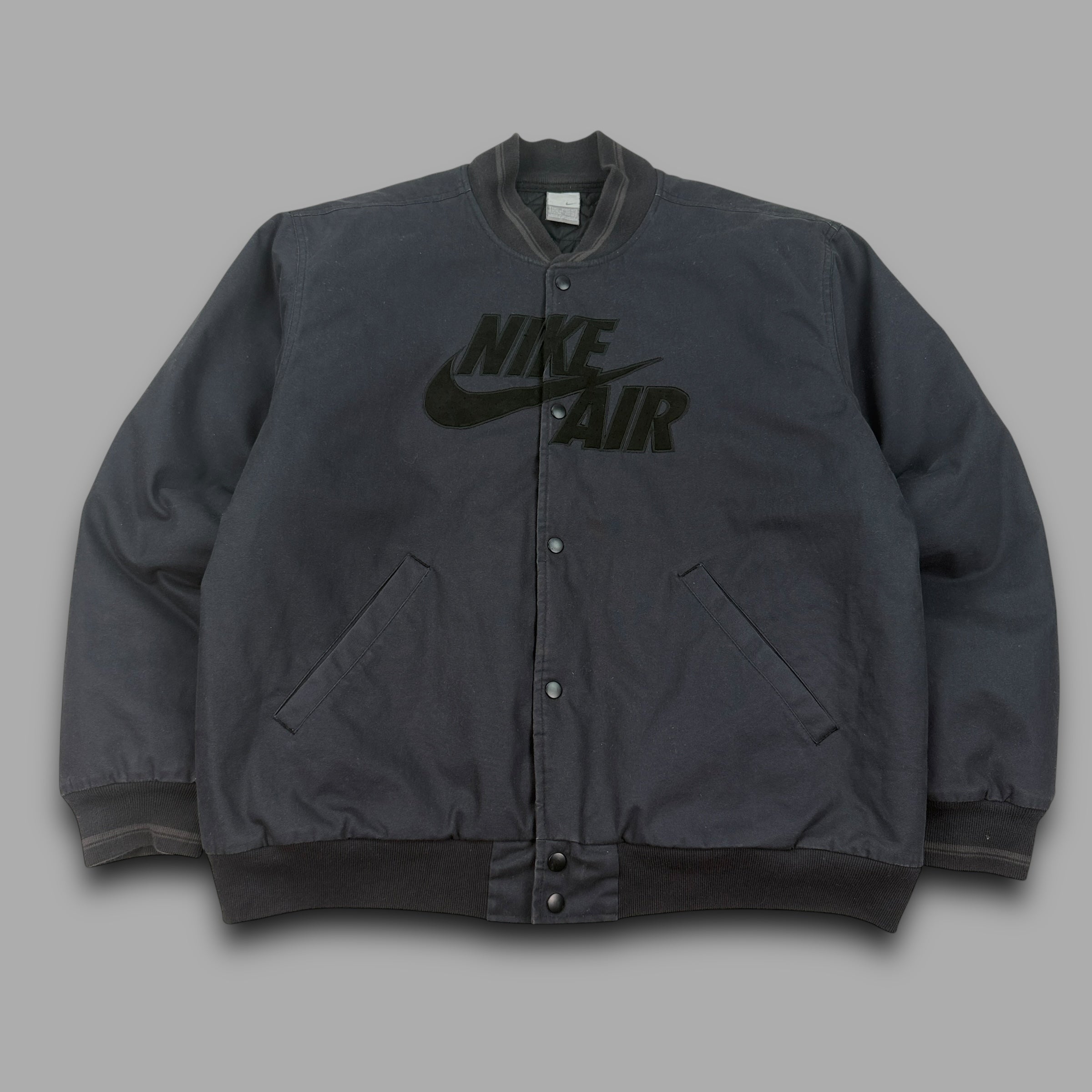 Nike airmax 2000's technical button-up bomber jacket (L)