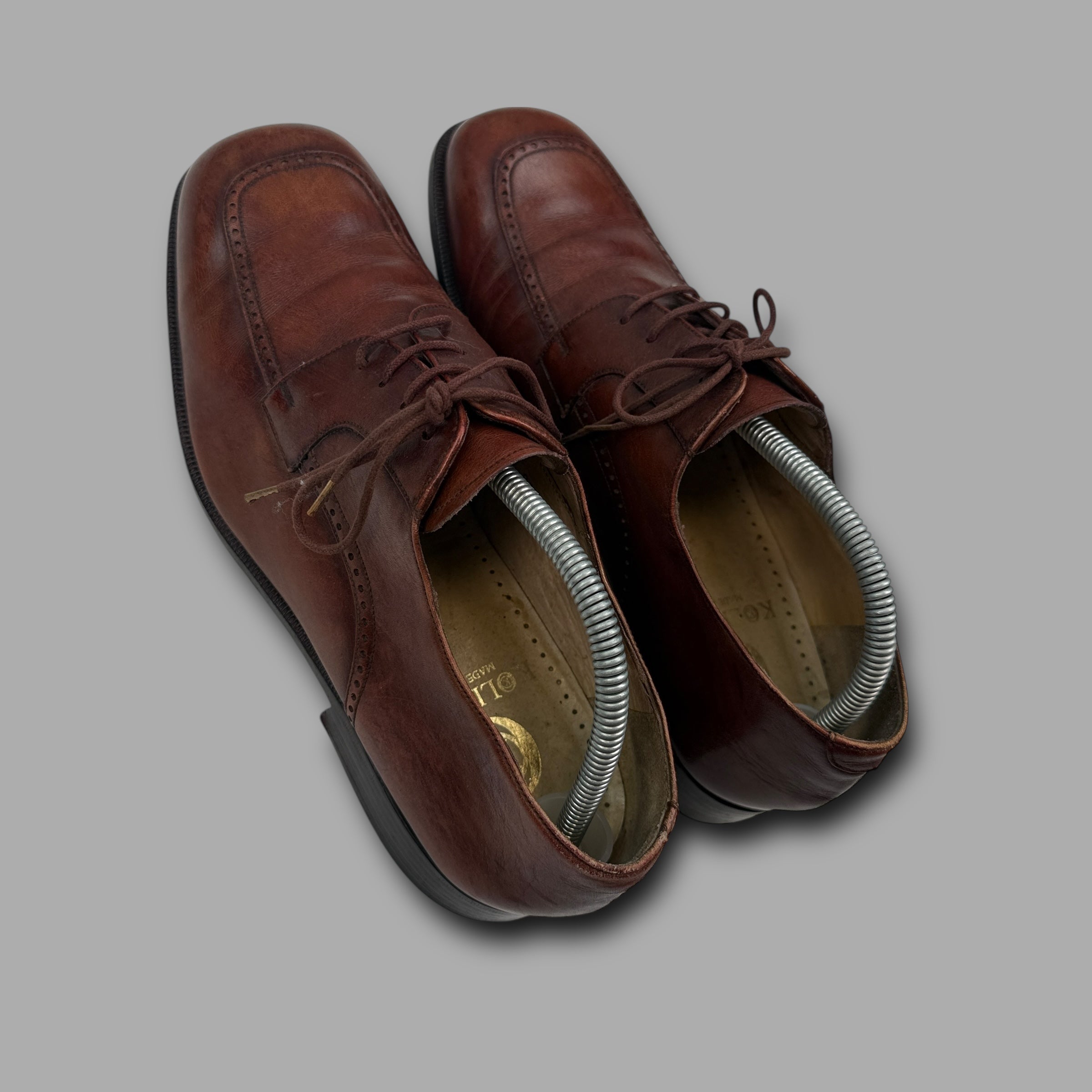 Kollflex brown leather lace up brogue shoes (UK10)