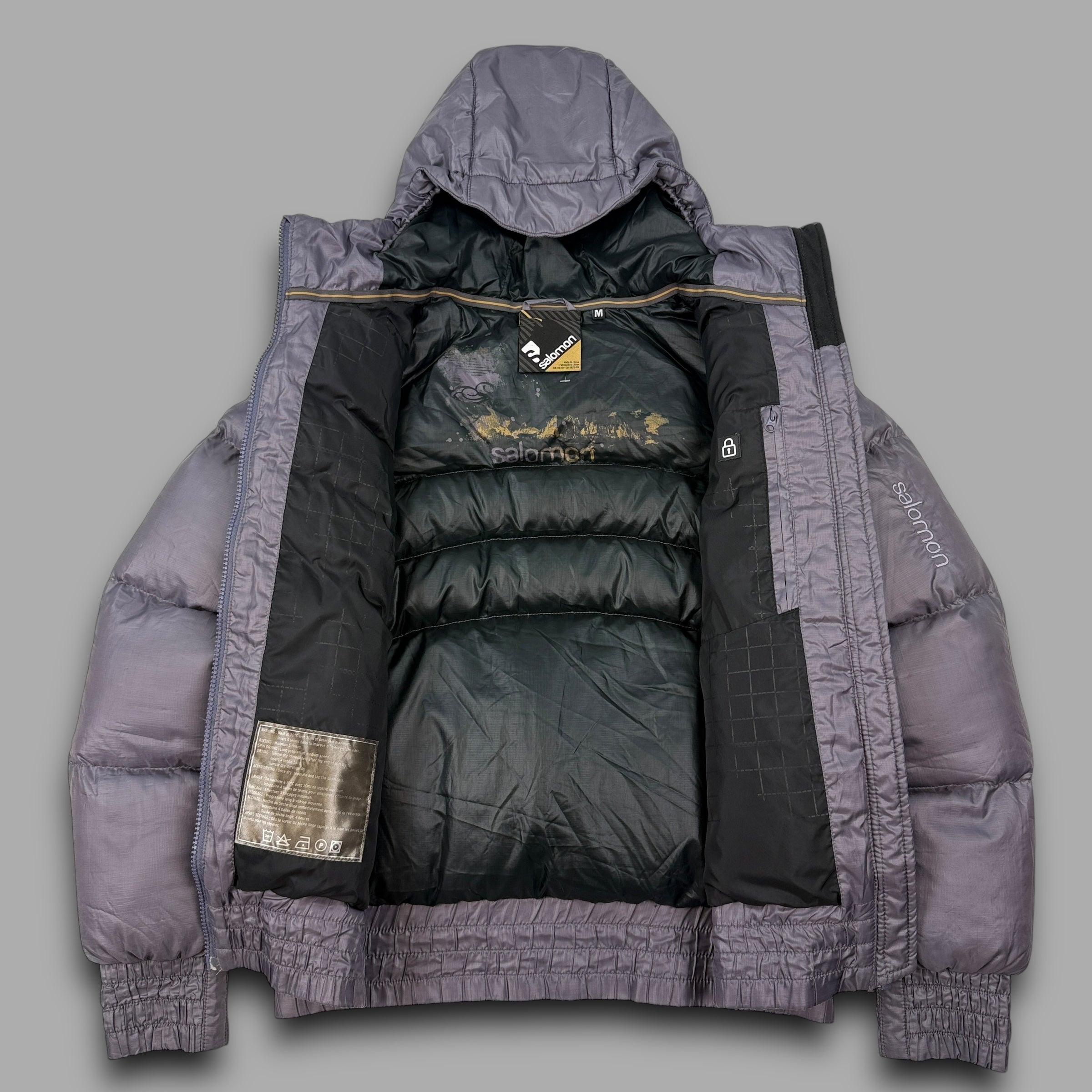Salomon 2000's technical cropped downfilled puffer jacket (S)