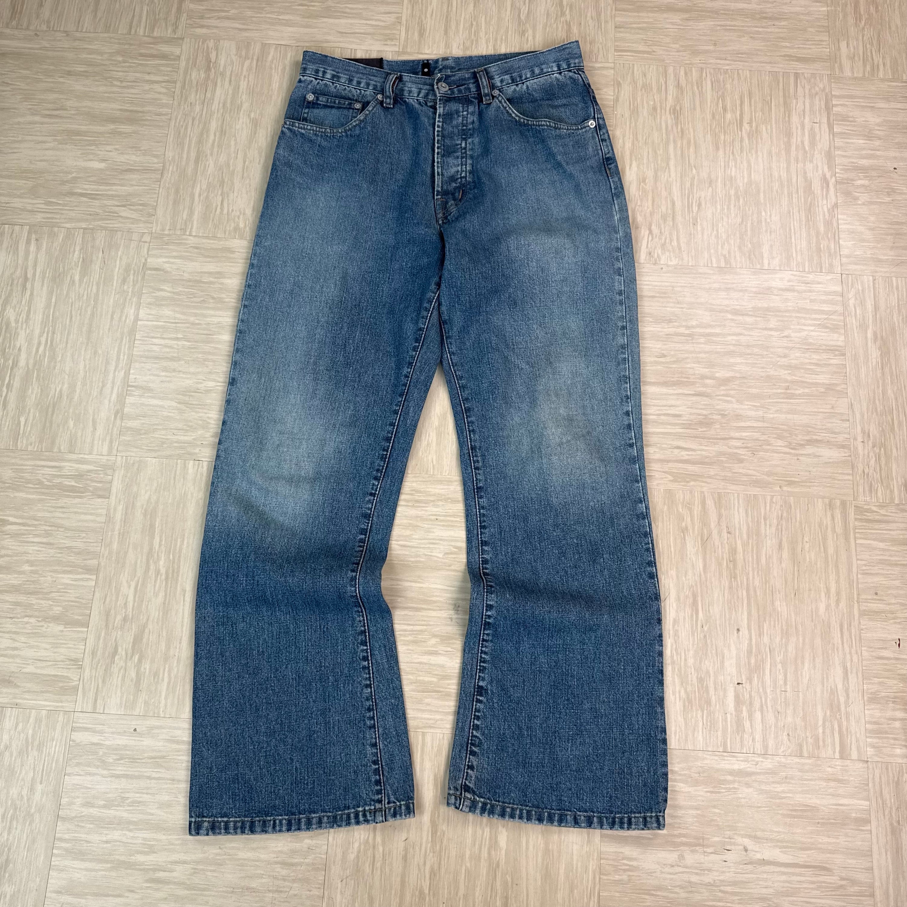 Firetrap black seal 2000's relaxed denim bootcut jeans (S)