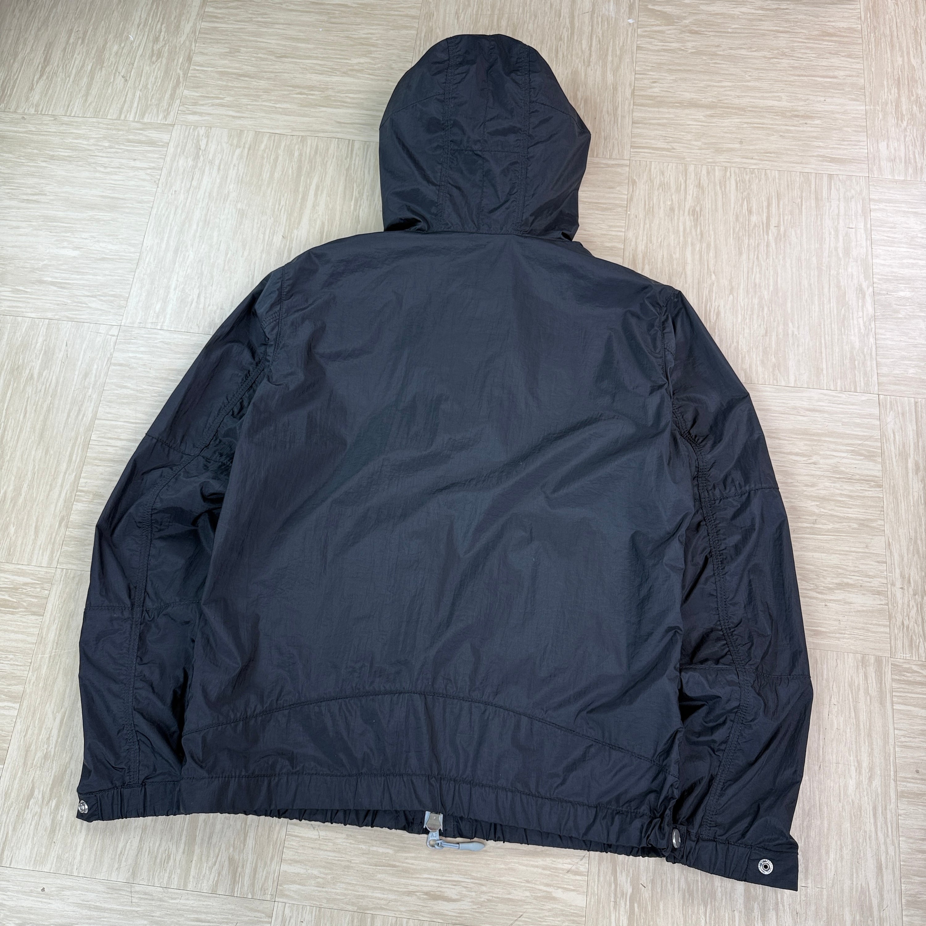 Armani jeans 2000's technical zip up nylon jacket (M)