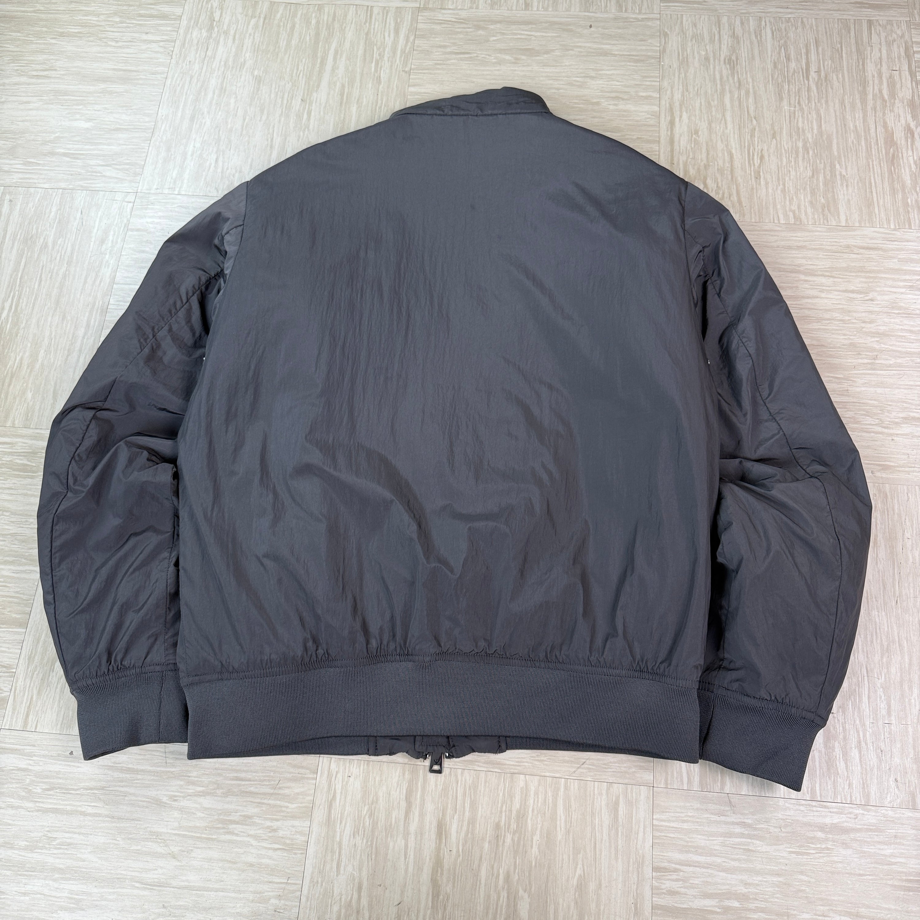 Armani 2000's technical multi-pocket high collar nylon bomber jacket (M)