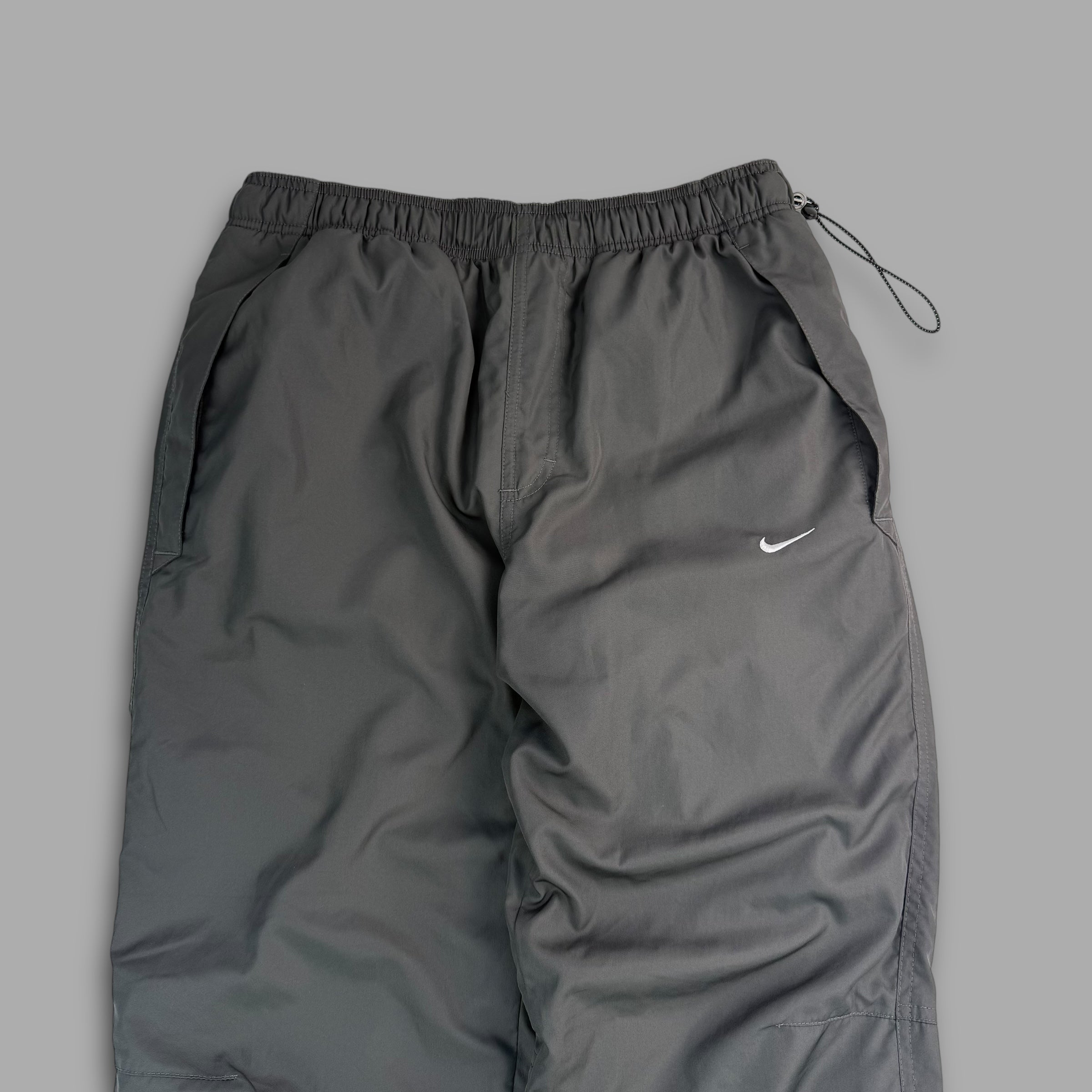 Nike 2000's baggy fleece lined uncuffed track bottoms (S)