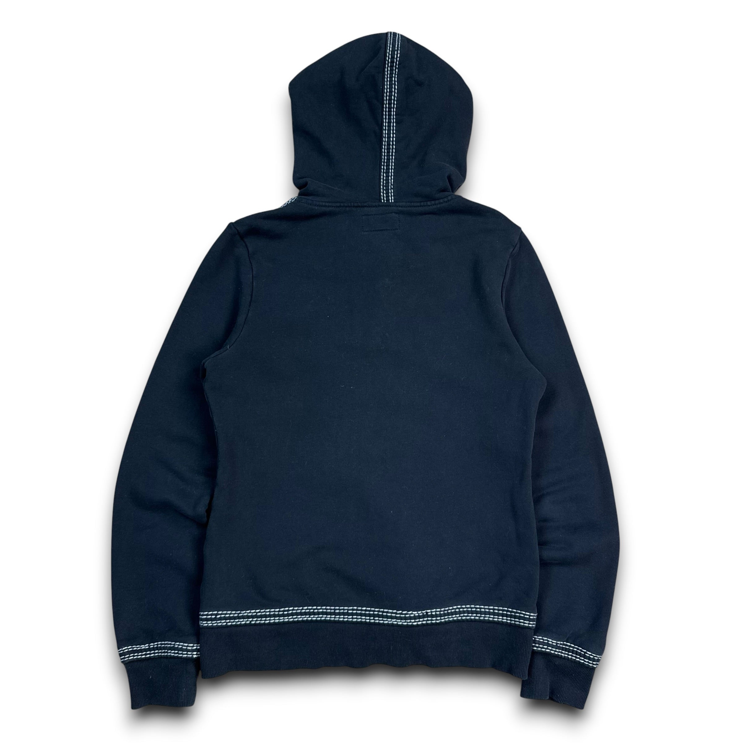 True religion 2000's double stitch zip up fitted hoodie (S)