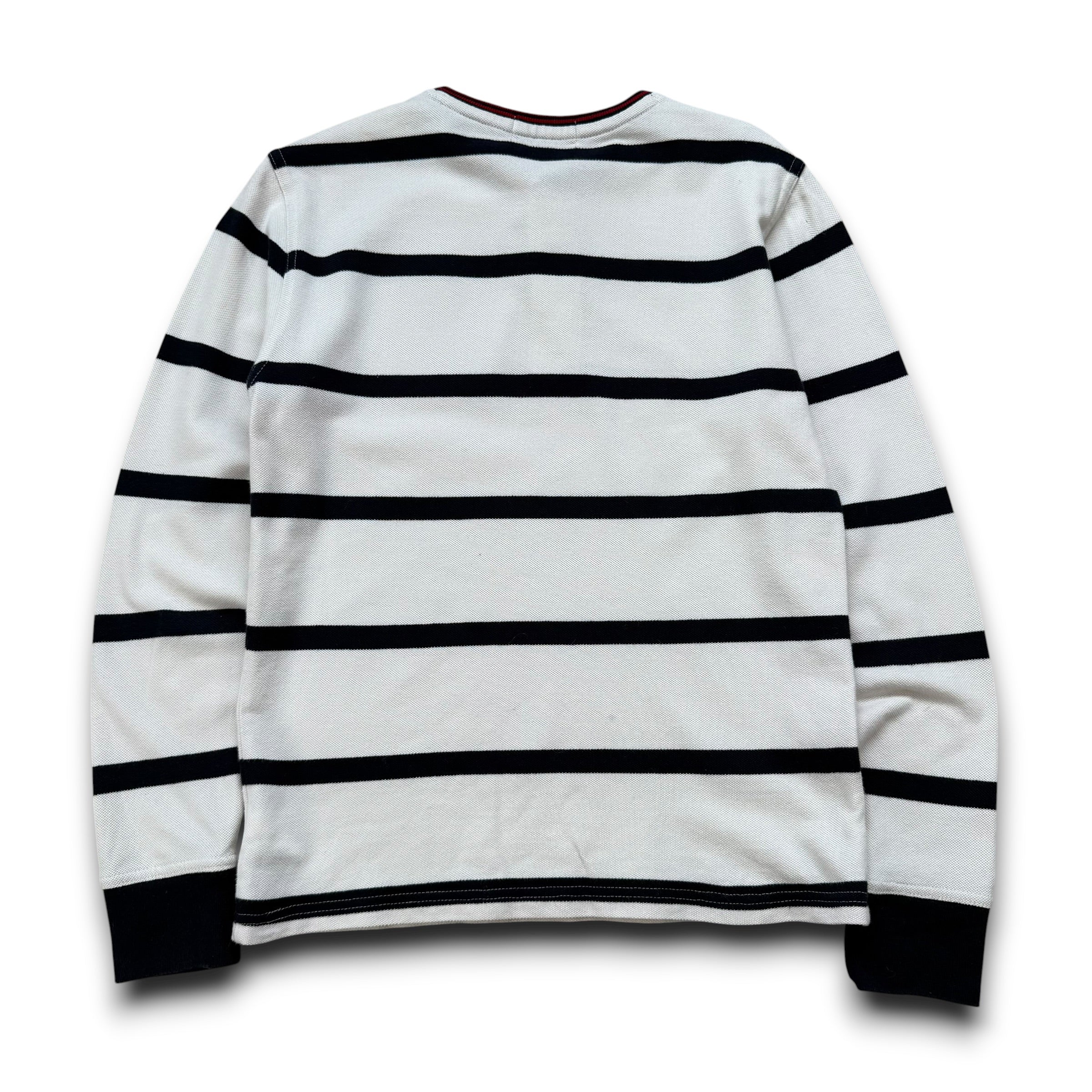 Ralph Lauren 2000's horizontal stripe embroidered Henley tee (XS)