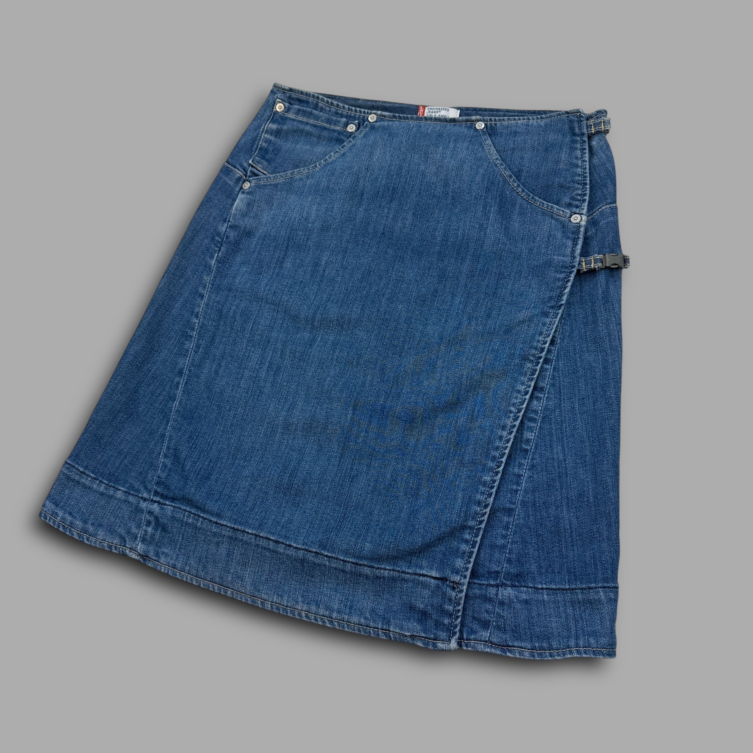 Levi's engineered 2000's technical denim wrap skirt (S)