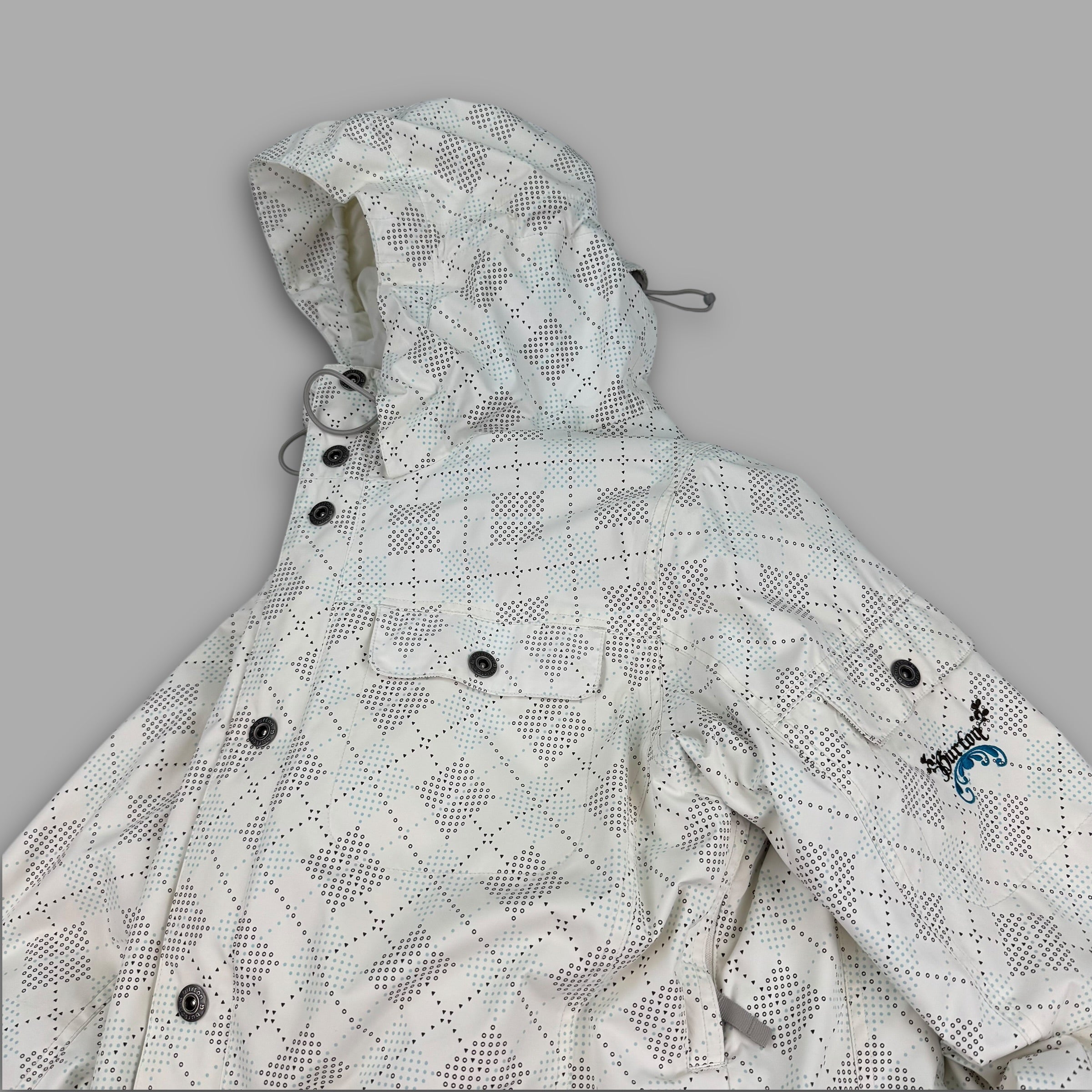 Burton 2000's technical vented monogram plaid ski jacket (L) wms