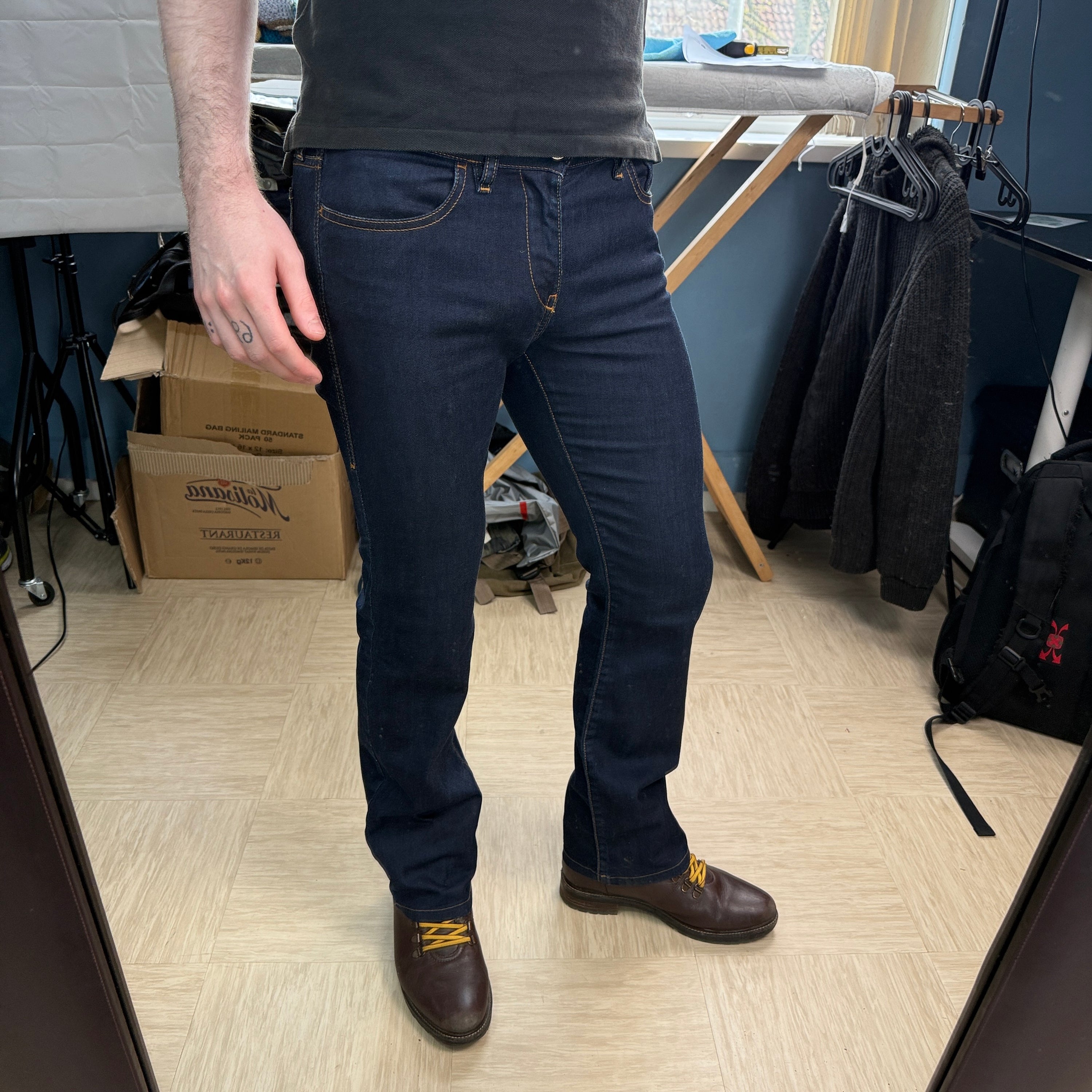 Diesel 2000's dark regular slim bootcut jeans (S)