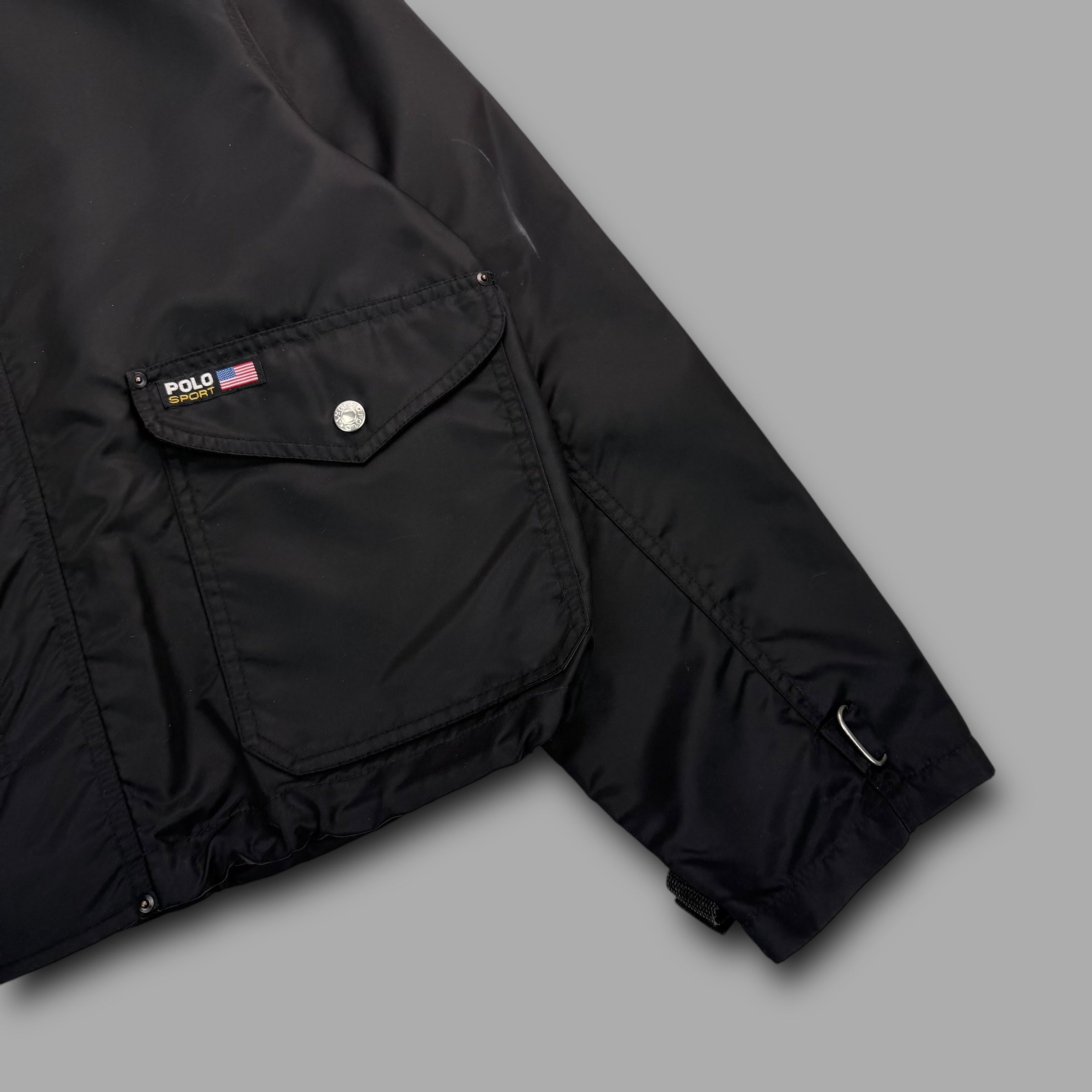 Polo sport 1990's technical nylon fireman clasp jacket (M