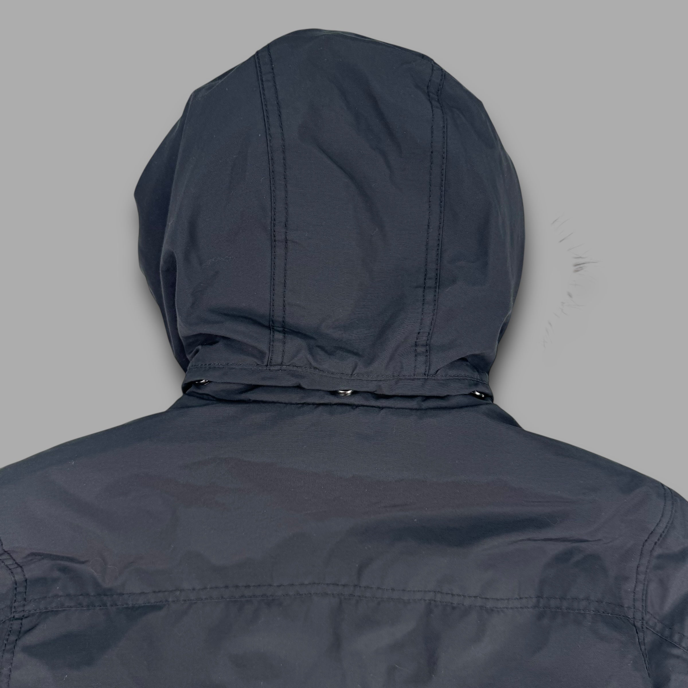 Quiksilver 2000's technical multi pocket fur hood shell jacket (L) wms