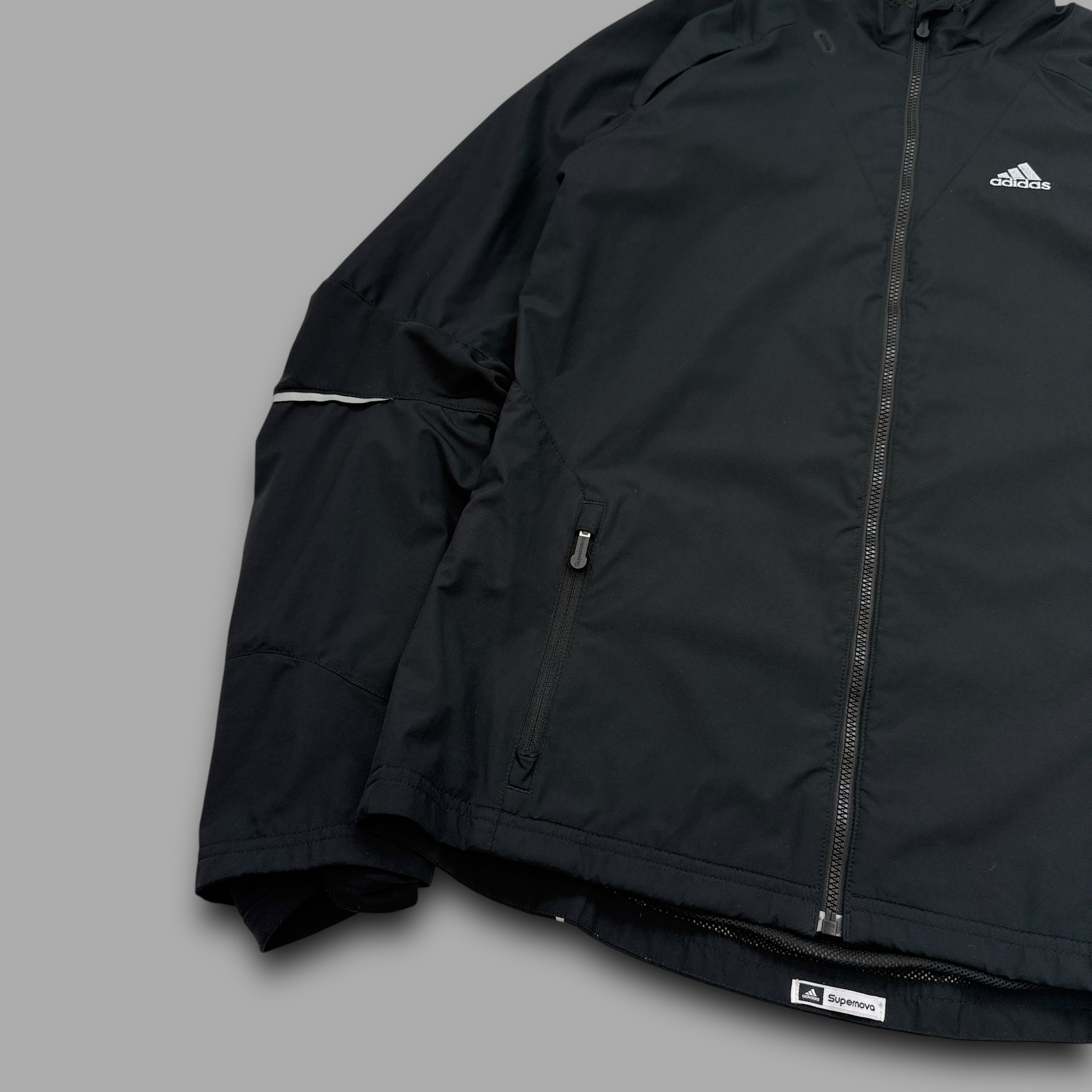 Adidas 2009 technical articulated nylon running track jacket (S)