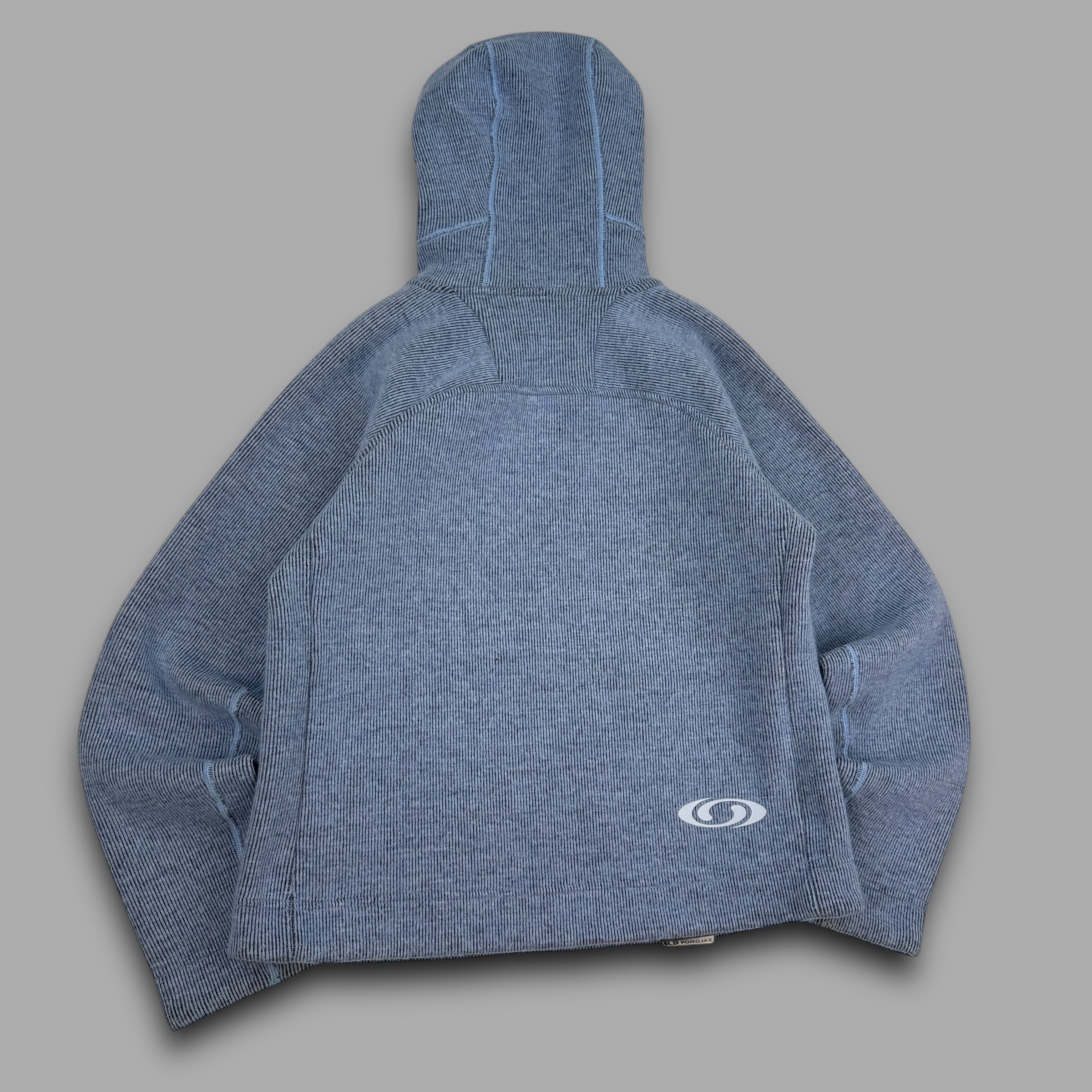 Salomon 2005 technical fleece lined ribbed knit pullover hoodie (S)