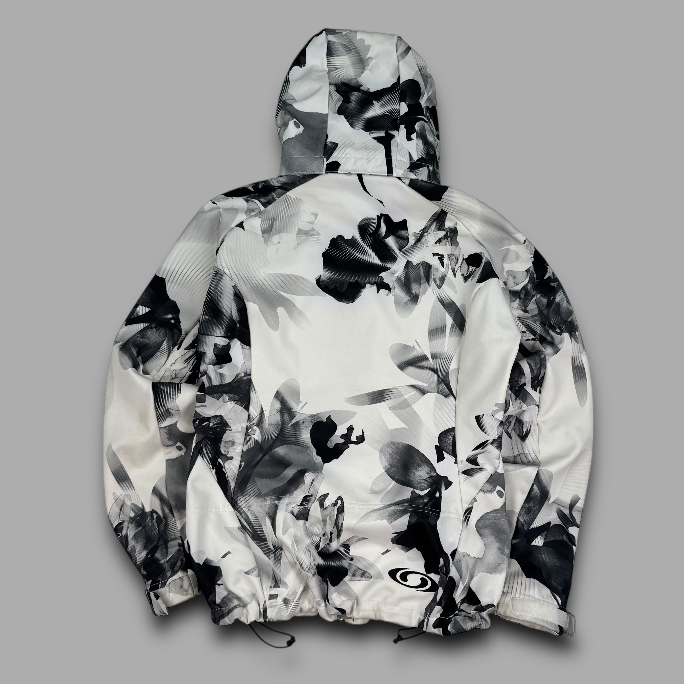 Salomon 2011 technical monogram floral softshell ski jacket (L) wms