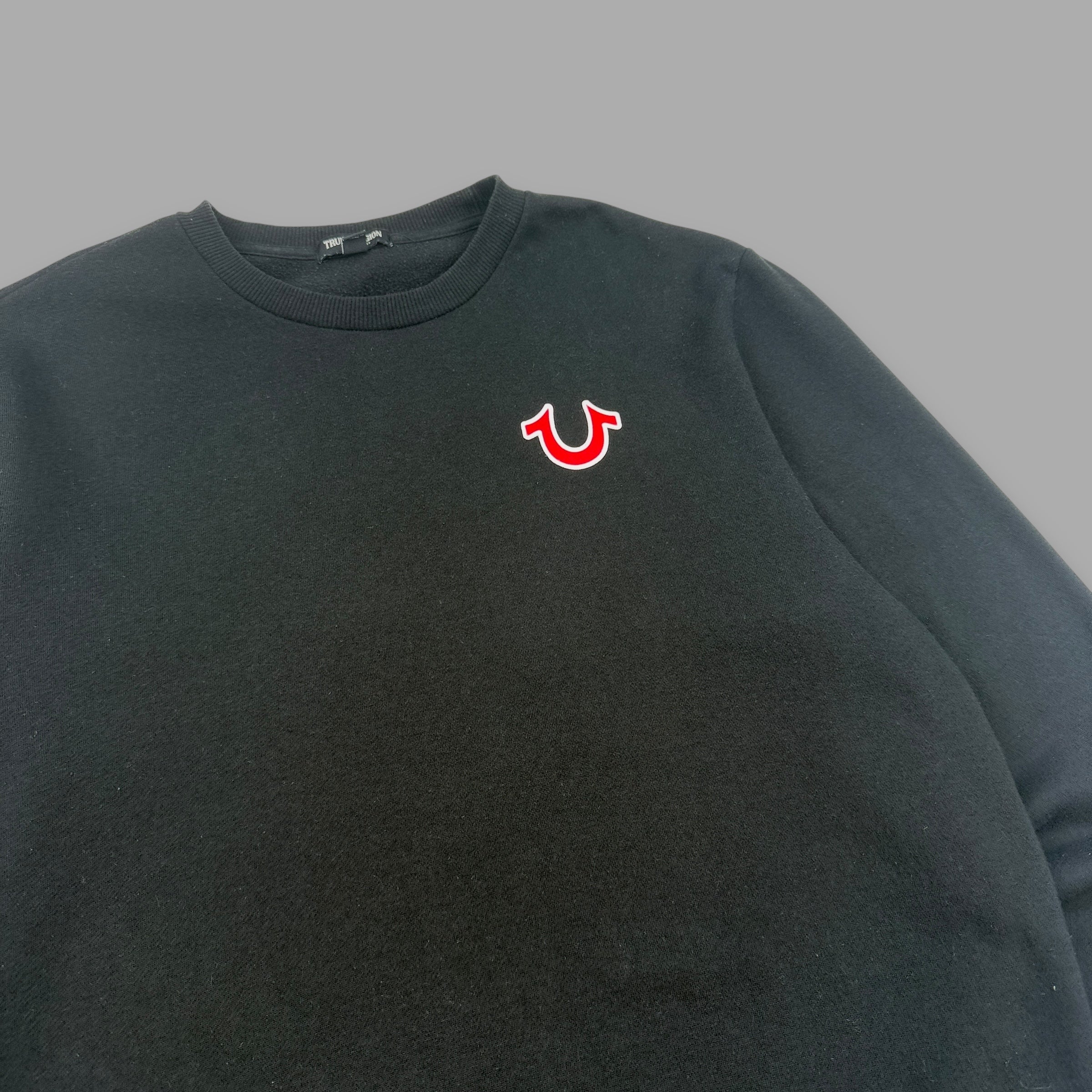 True religion 2000's spellout graphic pullover sweatshirt (XL)
