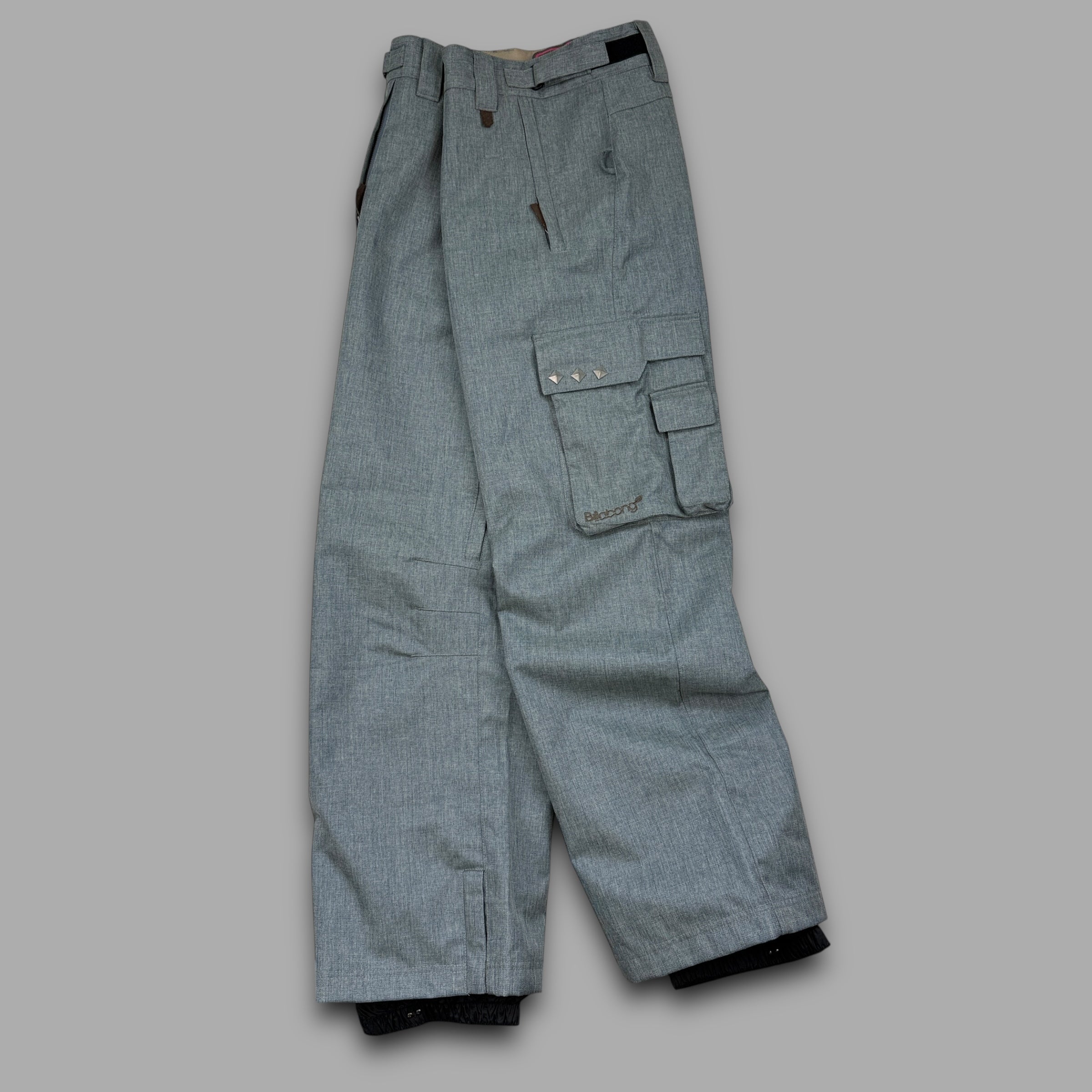 Billabong 2000's technical vented denim style baggy ski sallopettes (M)