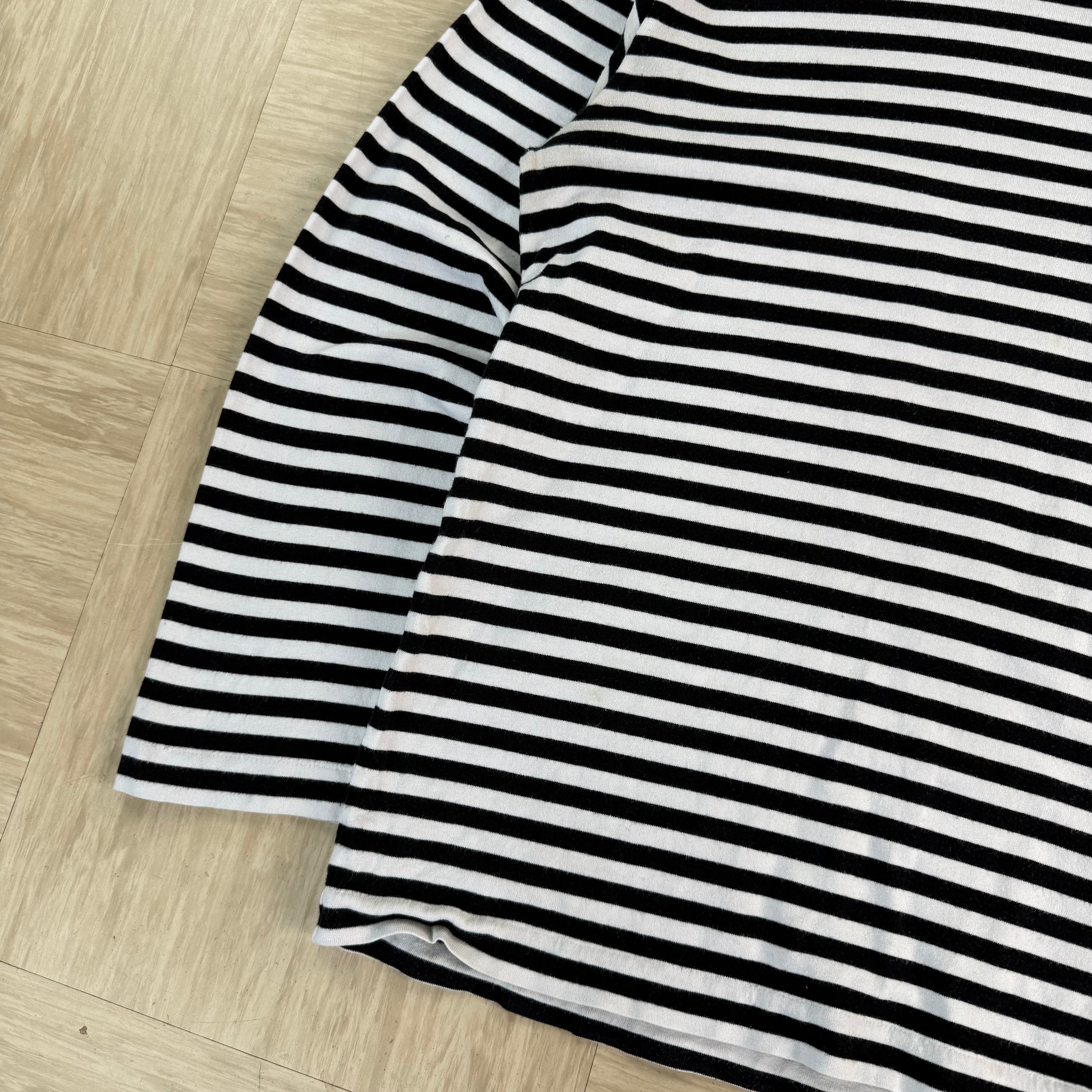 Comme des garçons 2000's play striped pullover long sleeve tee (L)